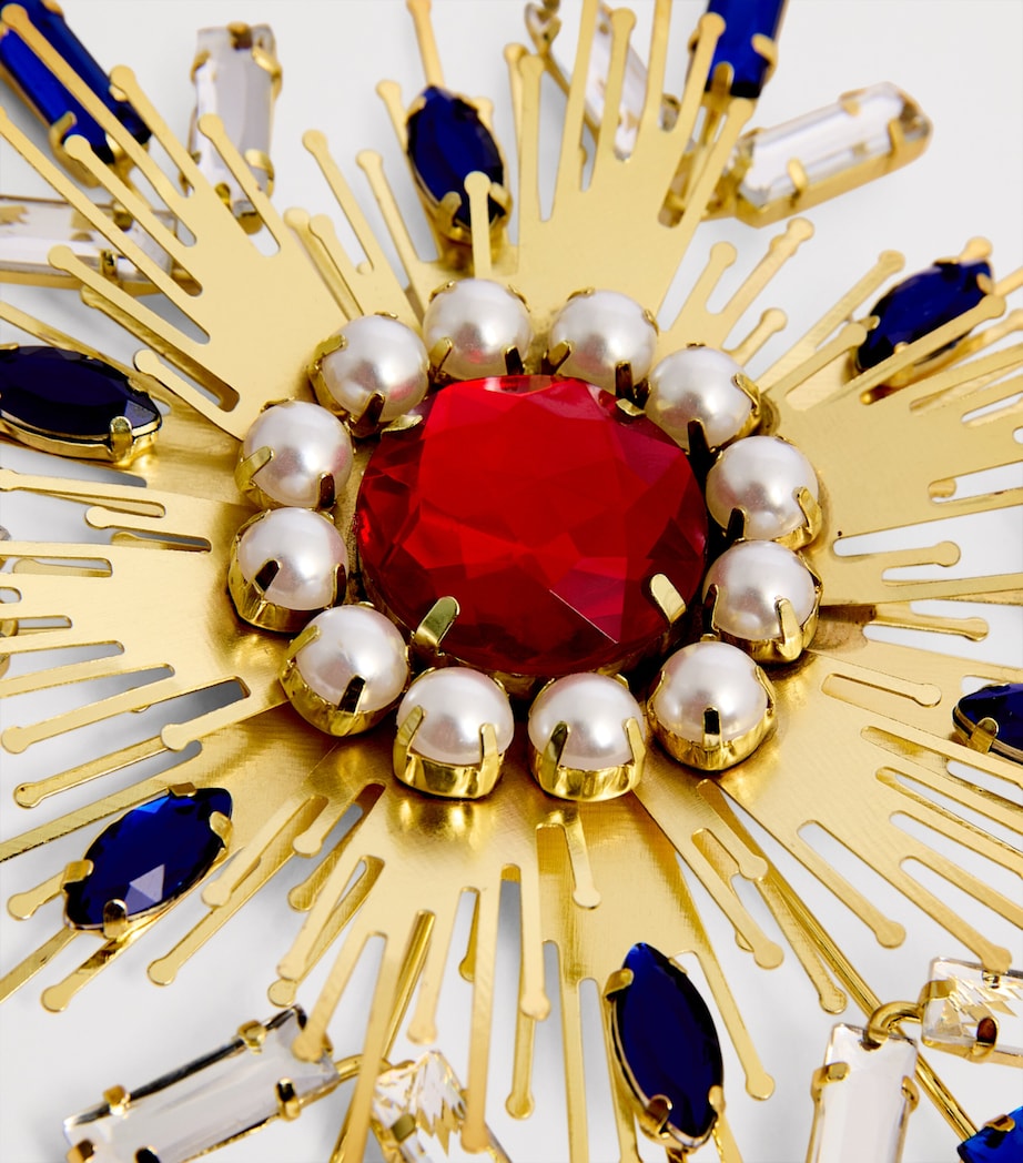 Embellished Snowflake Tree Decoration METALLIC Image 2