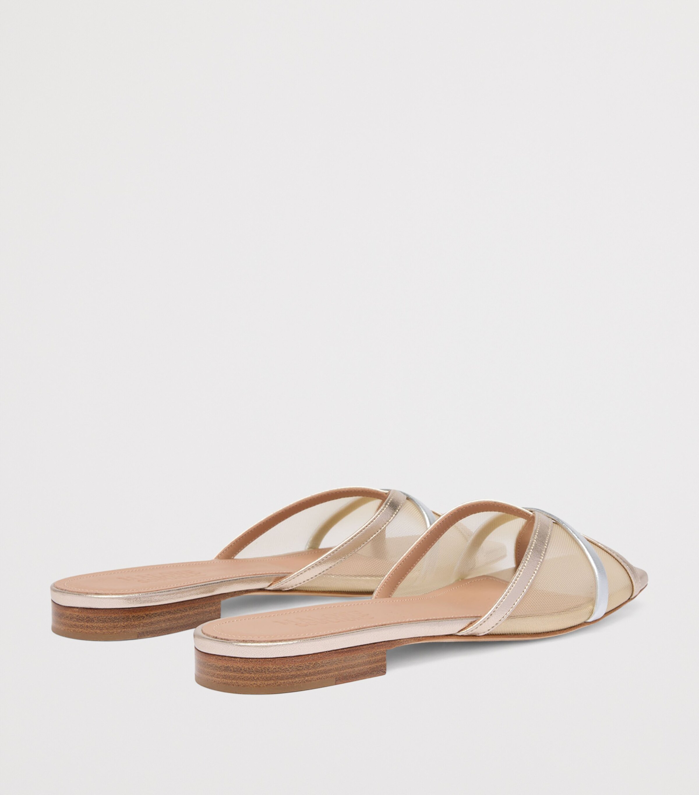Mesh Perla Flat Mules NUDE Image 4