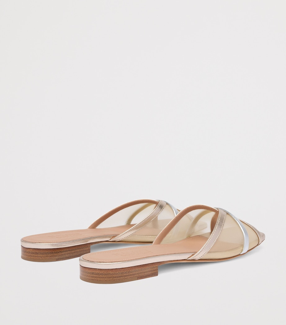 Mesh Perla Flat Mules NUDE Image 4