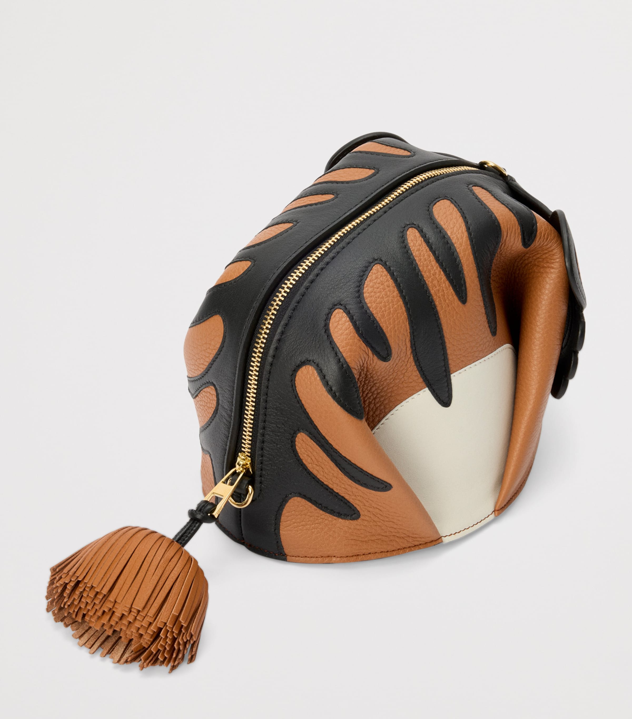 LOEWE Brown x Paula's Ibiza Calfskin Tiger Cross-Body Bag | Harrods HK