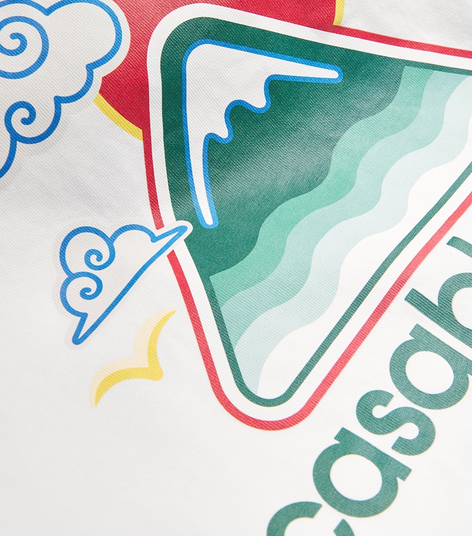 Montagne Ondulee Printed T-Shirt WHITE JERSEY MONTAGN Image 5