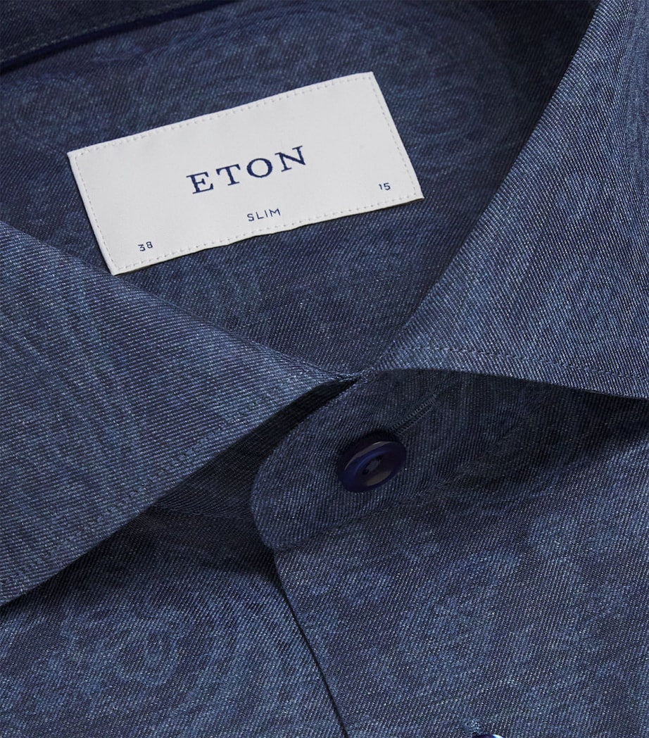 Paisley Print Shirt DARK BLUE Image 5