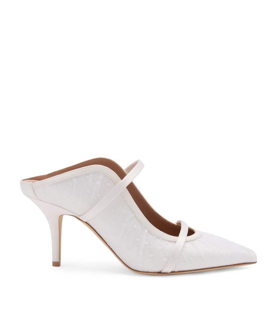Tulle Maureen Heeled Mules 70 WHITE Image 1