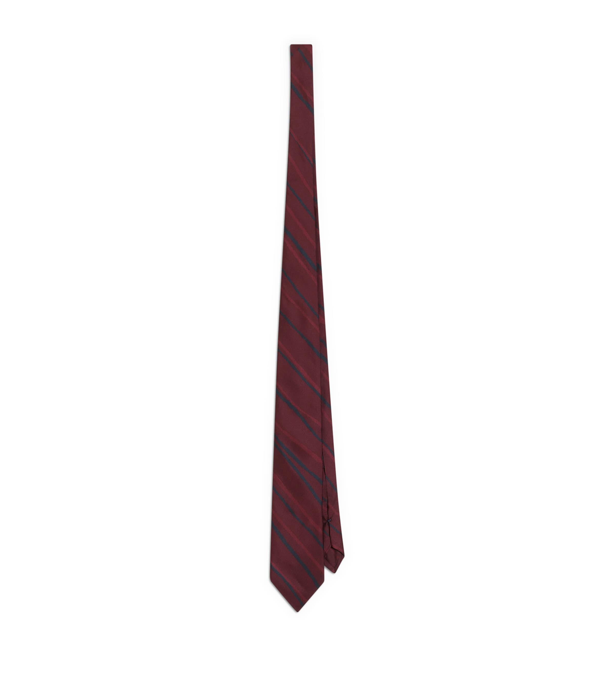 Dolce&Gabbana Silk Twill Stripe Tie Righe Irreg.f. Image 1