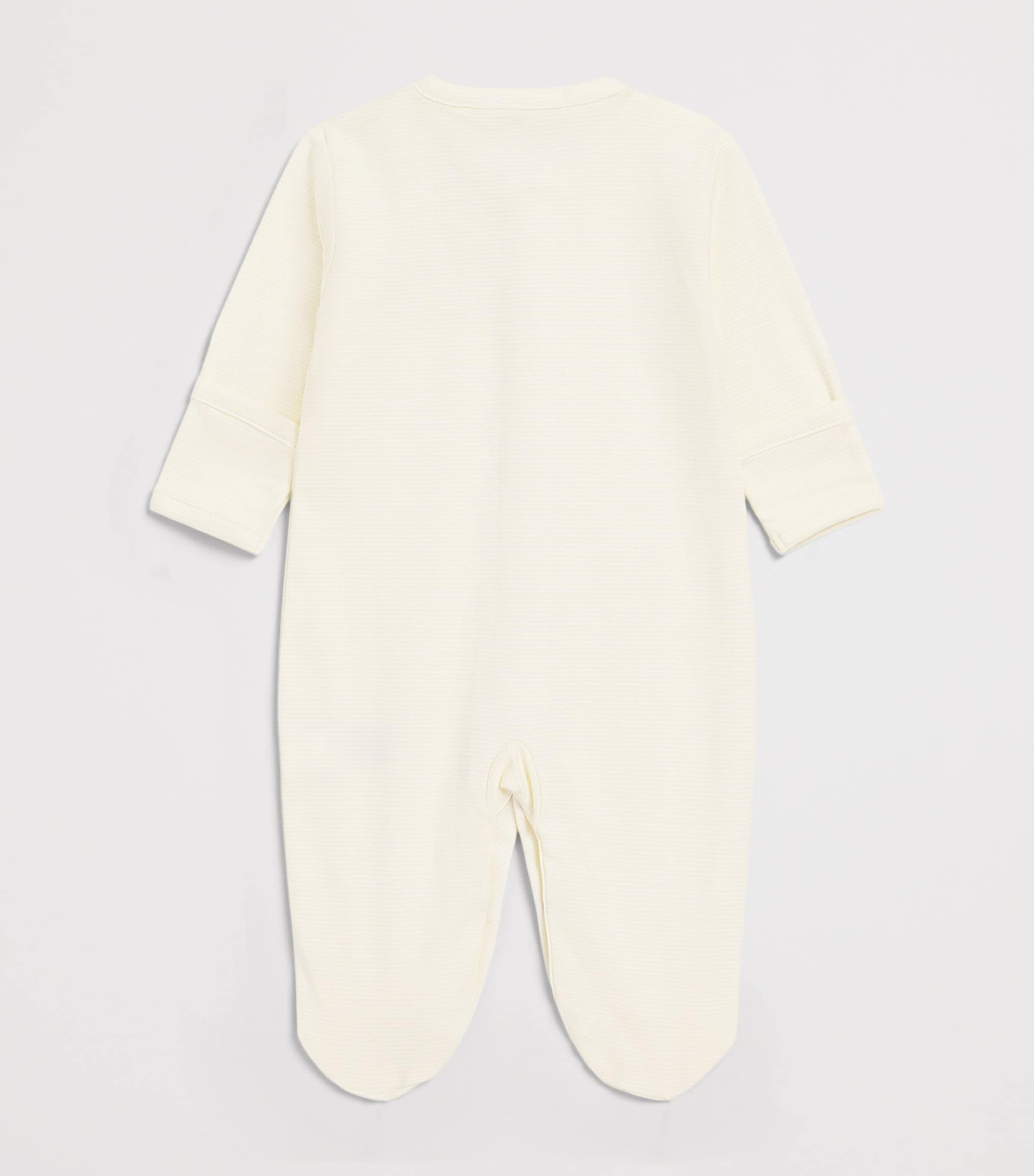 Kissy Kissy Pima Cotton Stripe Giraffe All-In-One (0-9 Months) Yellow Image 2