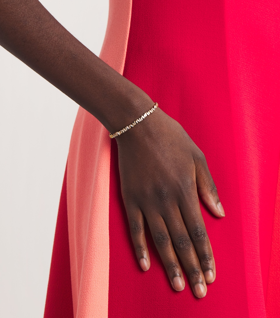 Yellow Gold and Diamond Classic Fireworks Bangle 18K YG/WD Image 2