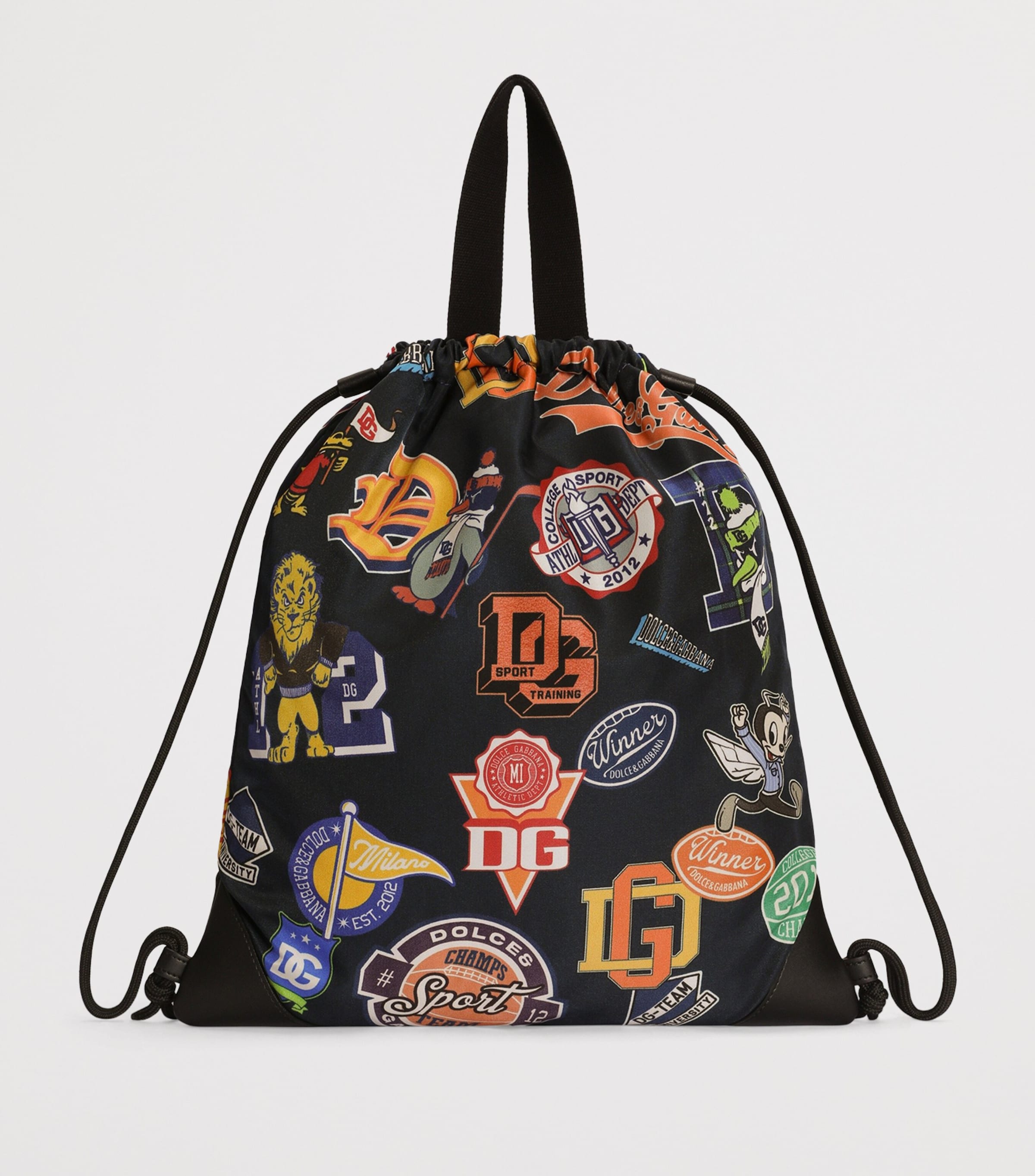 Dolce&Gabbana Kids Logo Printed Drawstring Backpack Fdo. Image 3