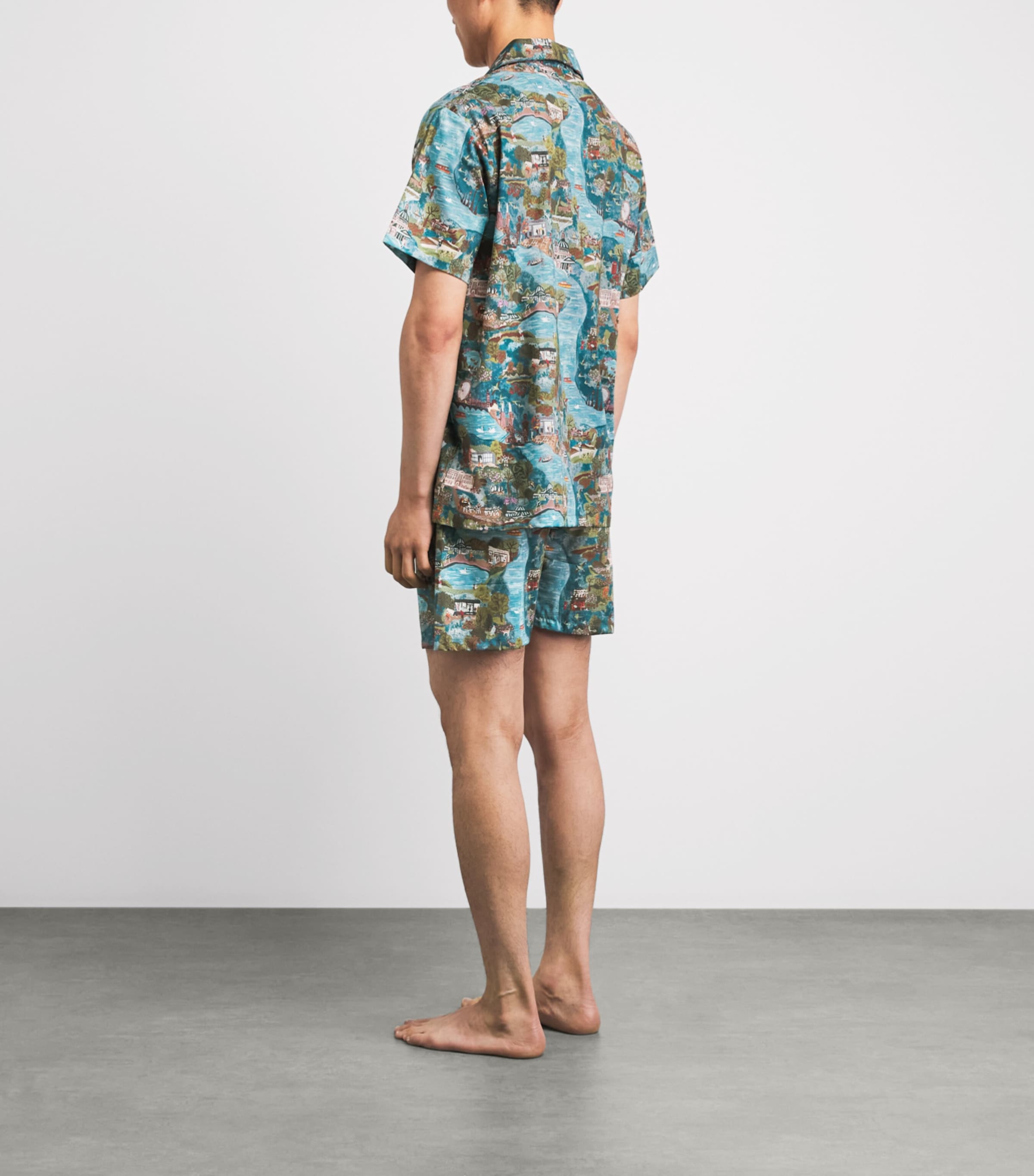 Derek Rose Mens Cotton Ledbury Pyjama Set Mul Image 4