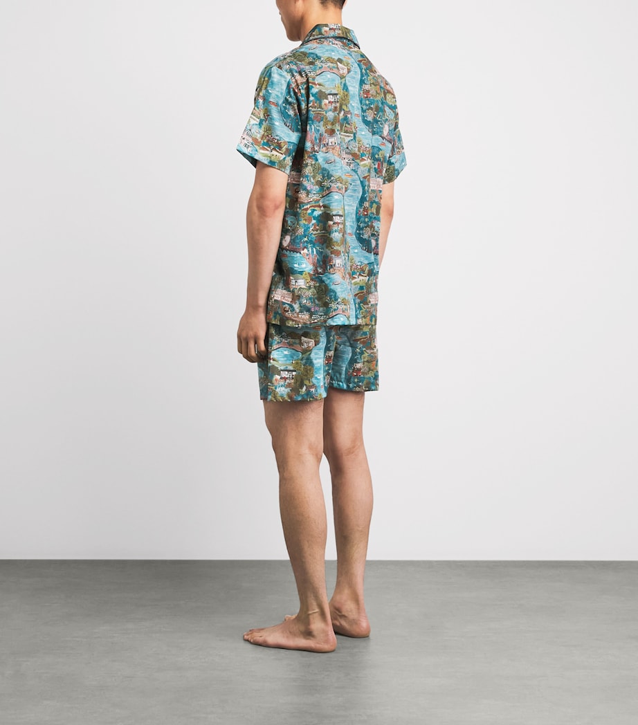 Derek Rose Mens Cotton Ledbury Pyjama Set Mul Image 4