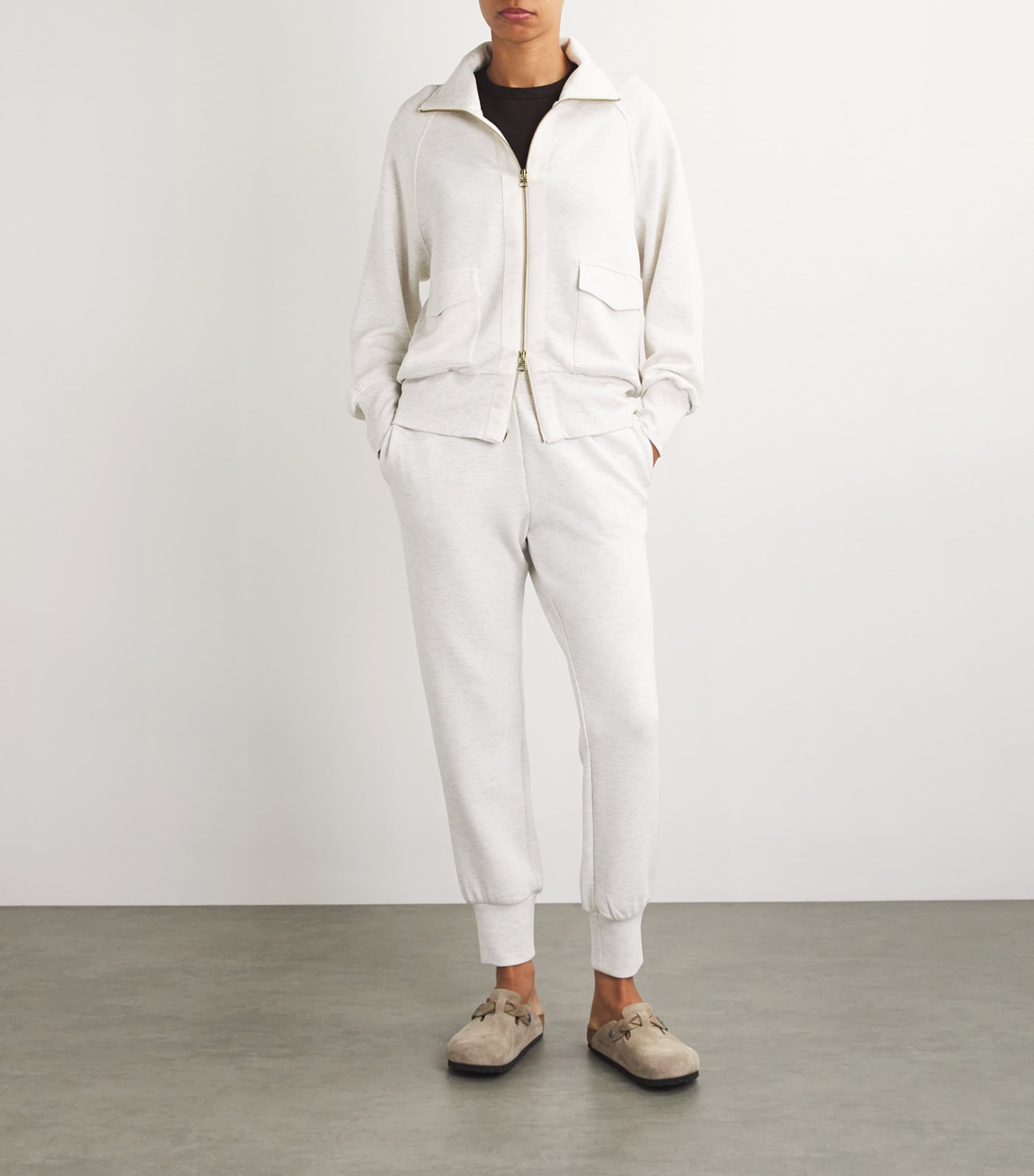 Roxbury Zip-Up Sweatshirt IVORY MARL Image 2