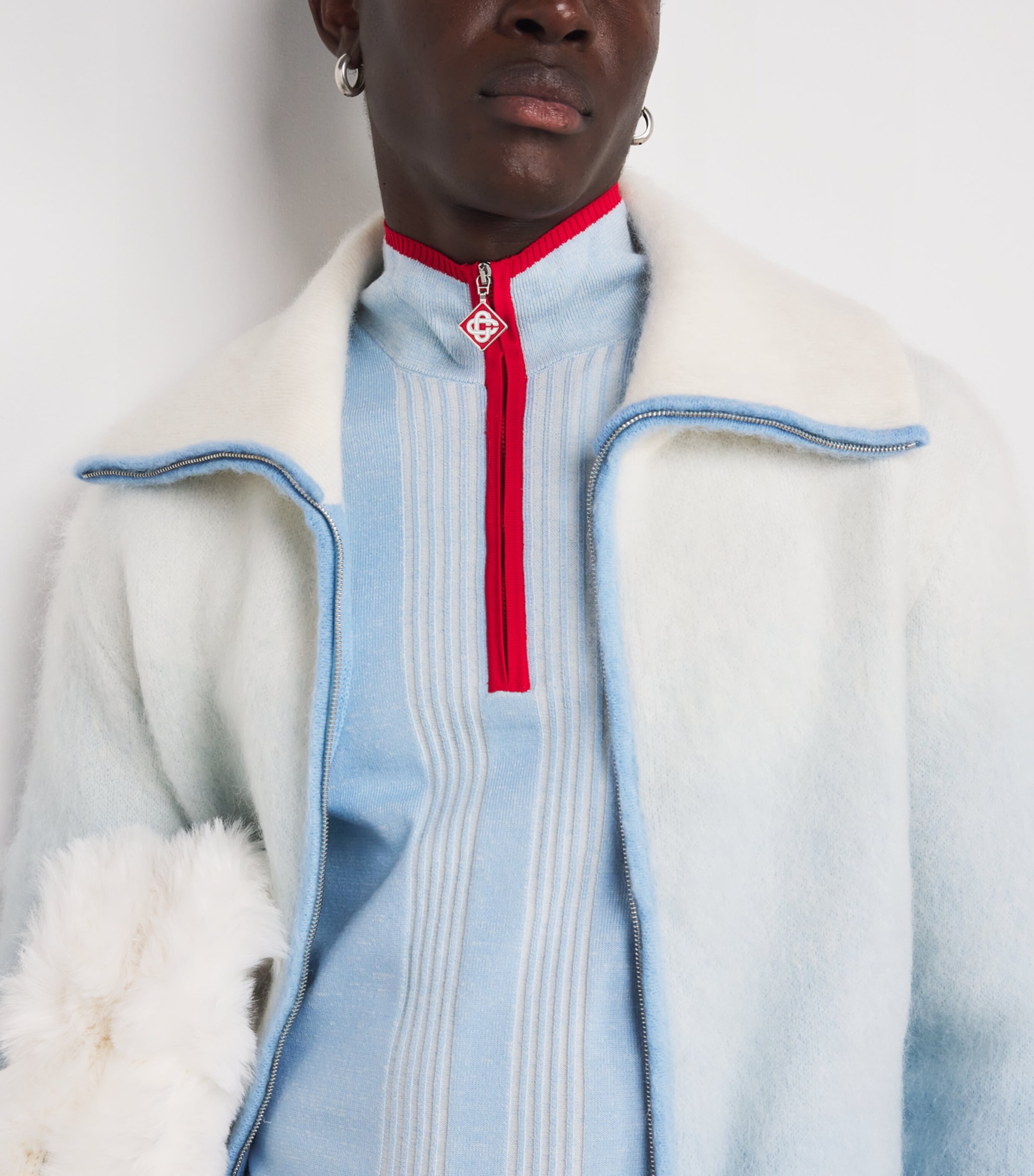 Wool-Mohair-Blend Gradient Jacket GRADIENT Image 6