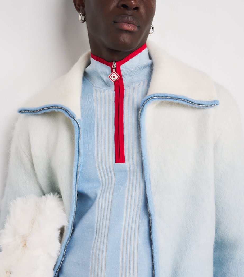 Wool-Mohair-Blend Gradient Jacket GRADIENT Image 6