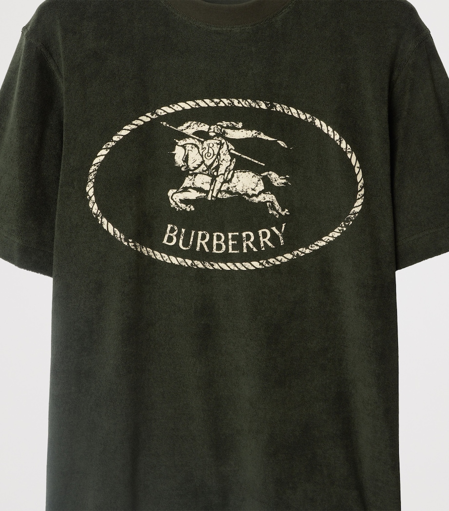 Towelling Knight Stamp T-Shirt SHALE Image 5