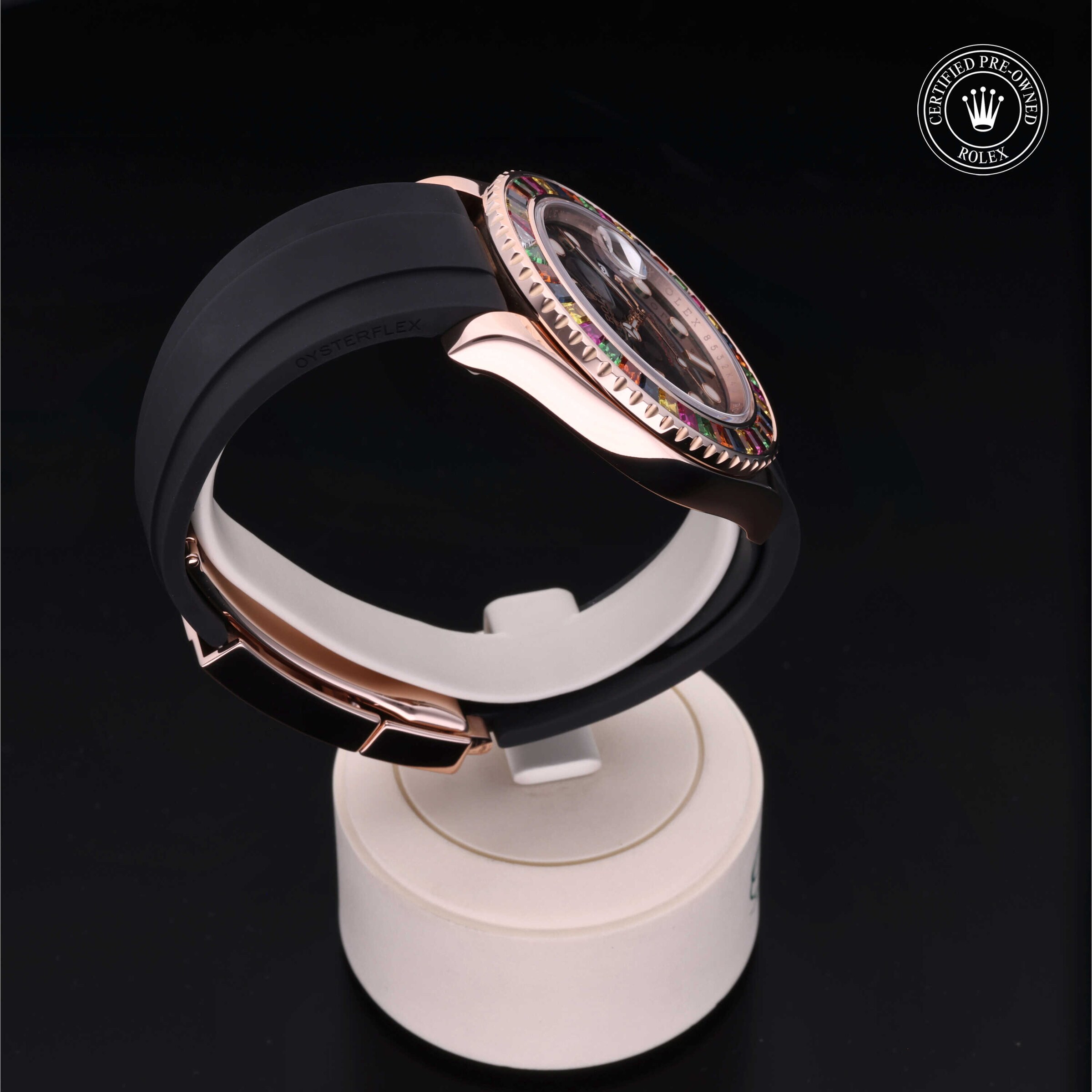 Model image: rolex-certified-pre-owned-Oyster Perpetual Yacht-Master-40mm-18ct Everose Gold-2010s-M116695SATS-0002 thumbnail 3