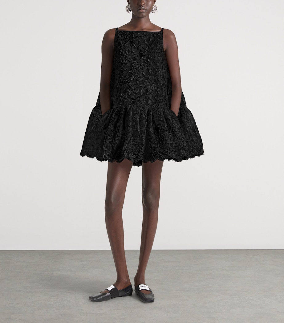Givenchy Womens Jacquard Midi Shift Dress Black Image 2