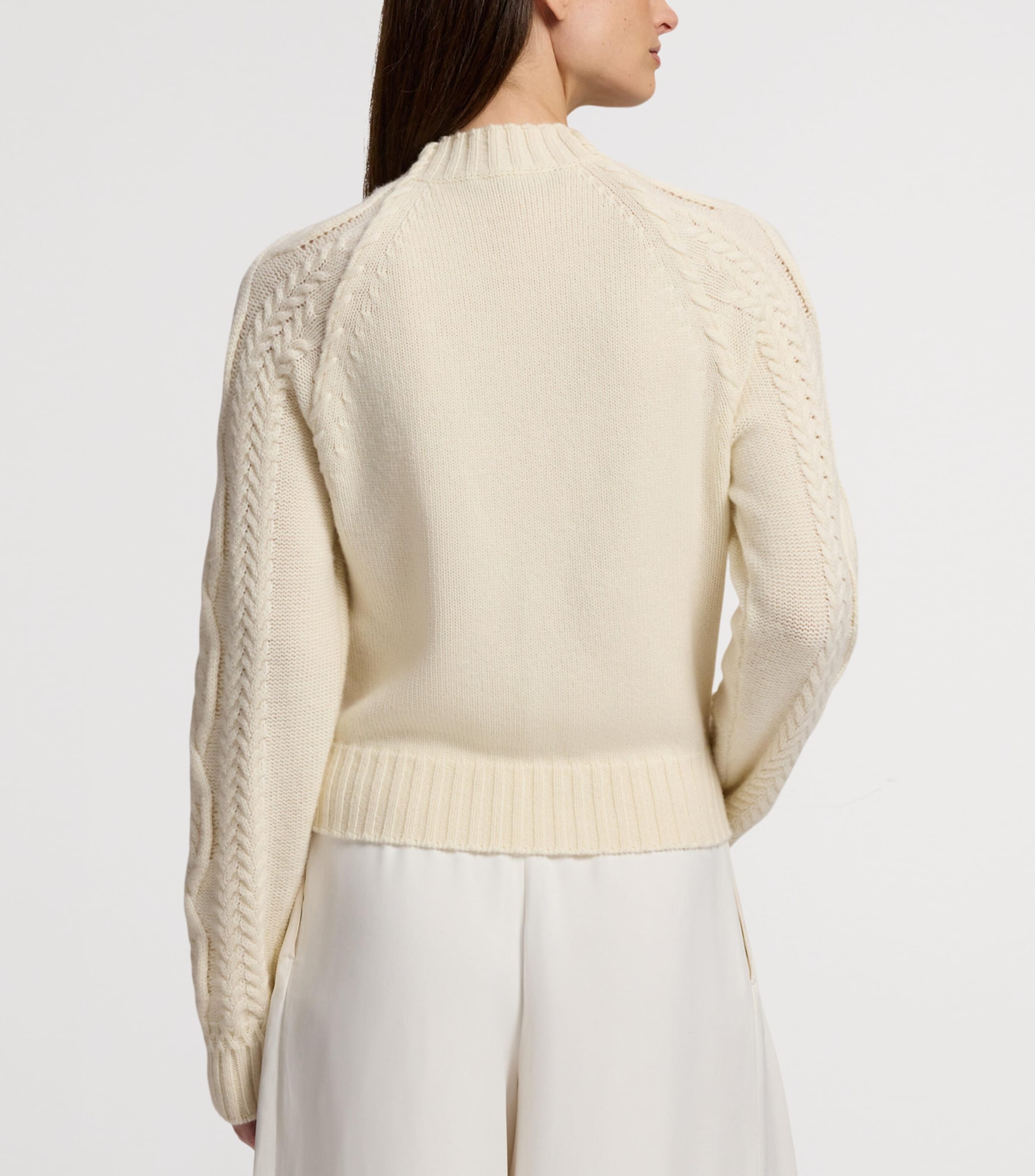 Cashmere Cable-Knit Sweater NATURAL-101 Image 8