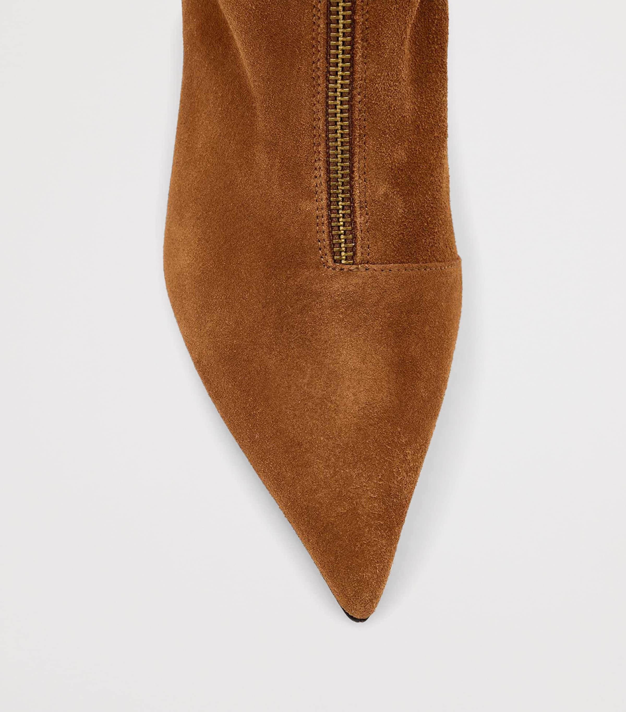 AllSaints Suede Natasha Boots 88 Tan Brown Image 2