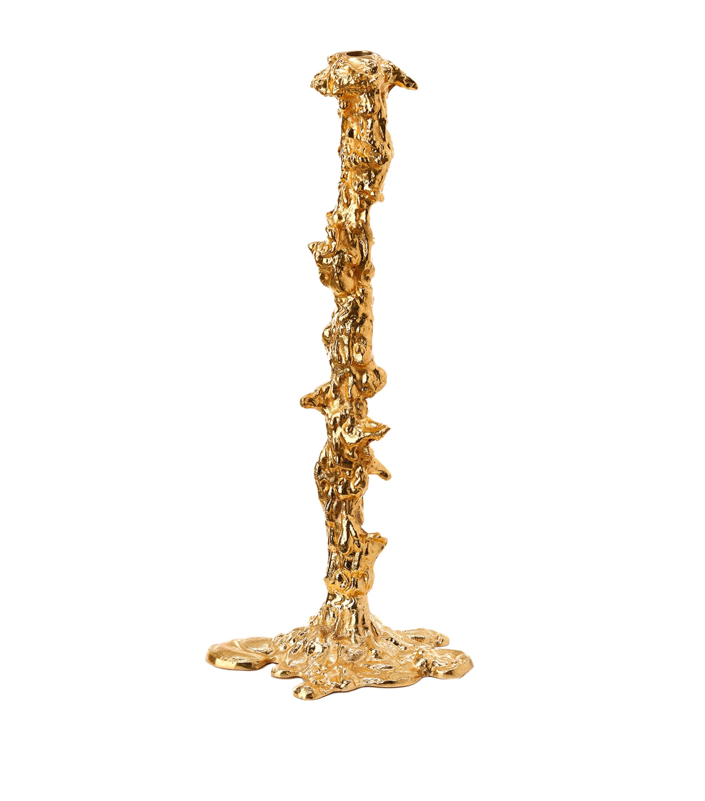 POLSPOTTEN XXL Gold Drop Candle Holder Gold Image 1