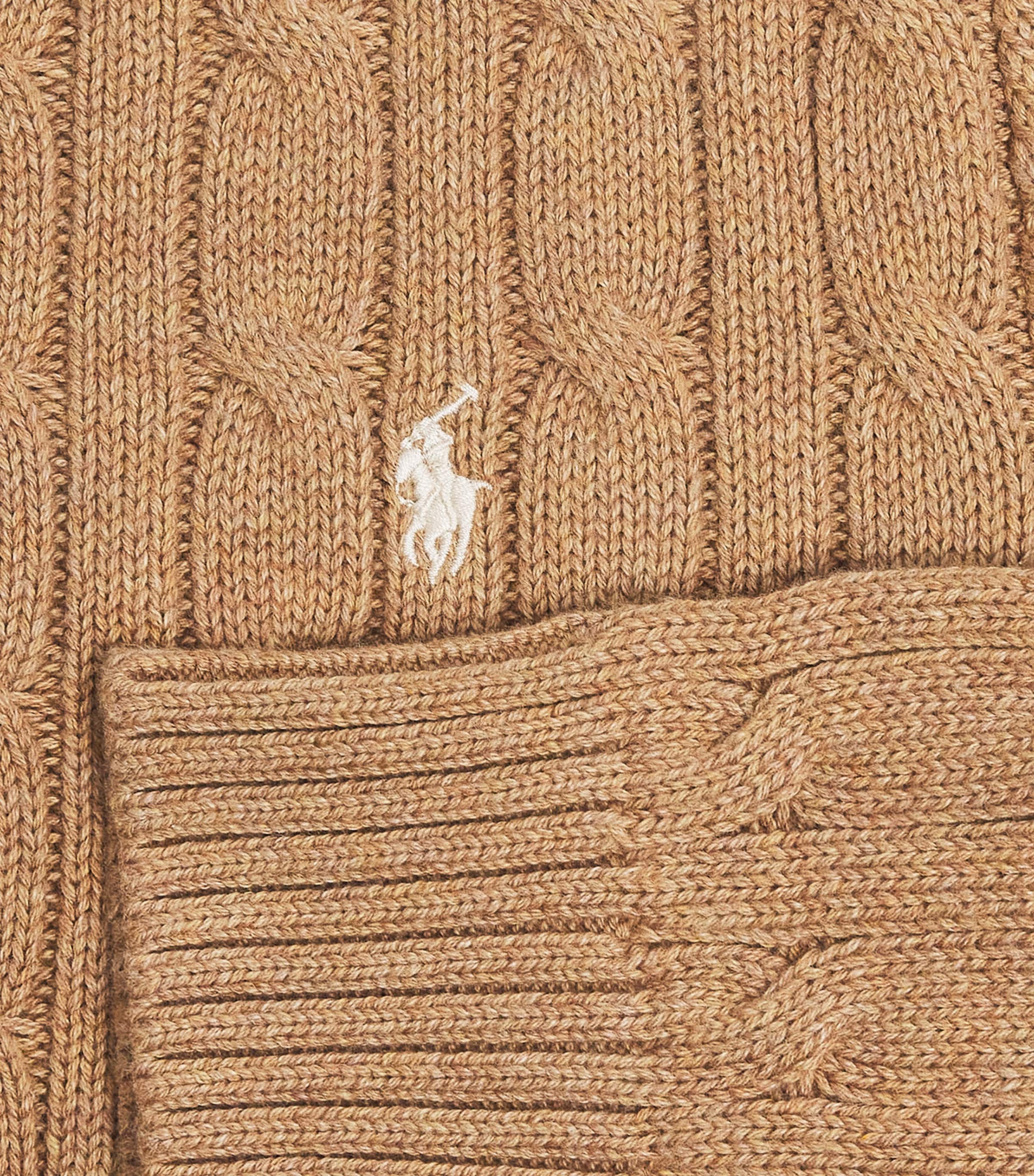 Ralph Lauren Kids Beige Cotton Cable-Knit Sweater (6-14 Years) | Harrods HK
