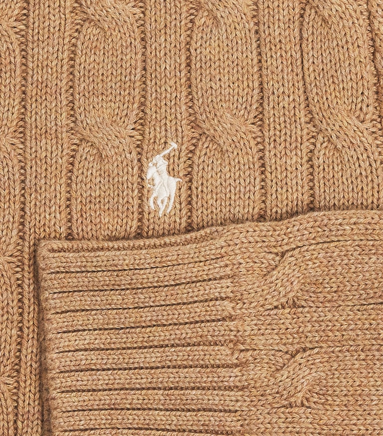 Ralph Lauren Kids Beige Cotton Cable-Knit Sweater (6-14 Years) | Harrods HK