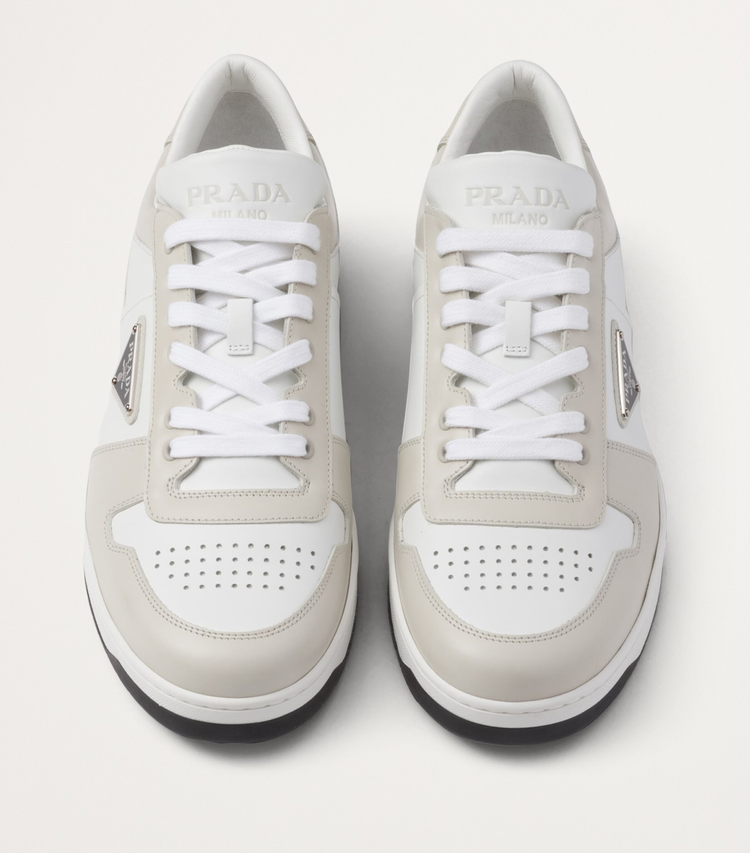 Prada Leather Downtown Sneakers Image 2