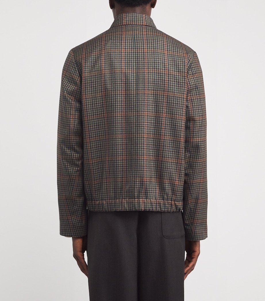 Wool Check Jacket 62_TAN Image 4