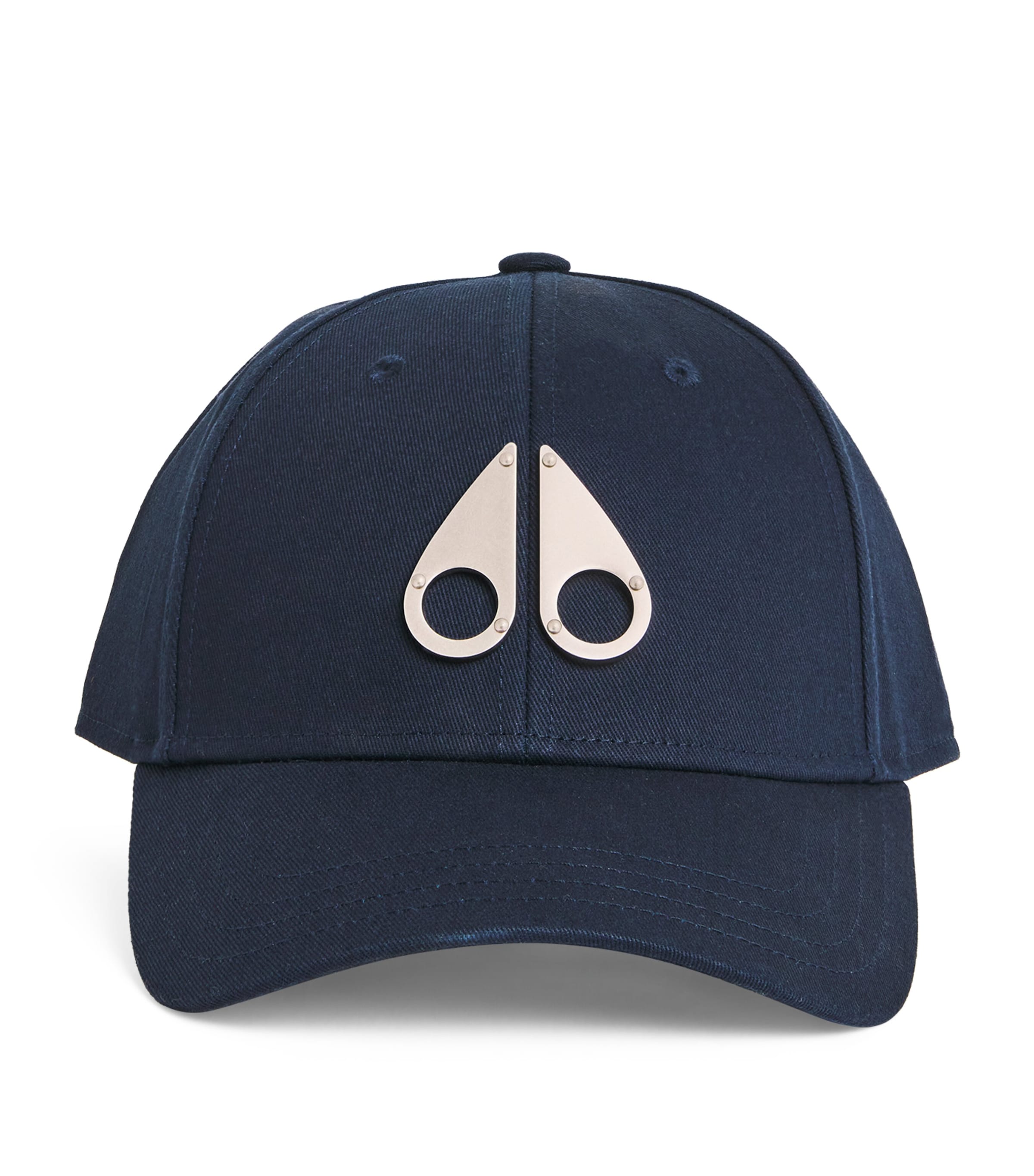 Moose Knuckles Cotton Logo Baseball Cap In Brown