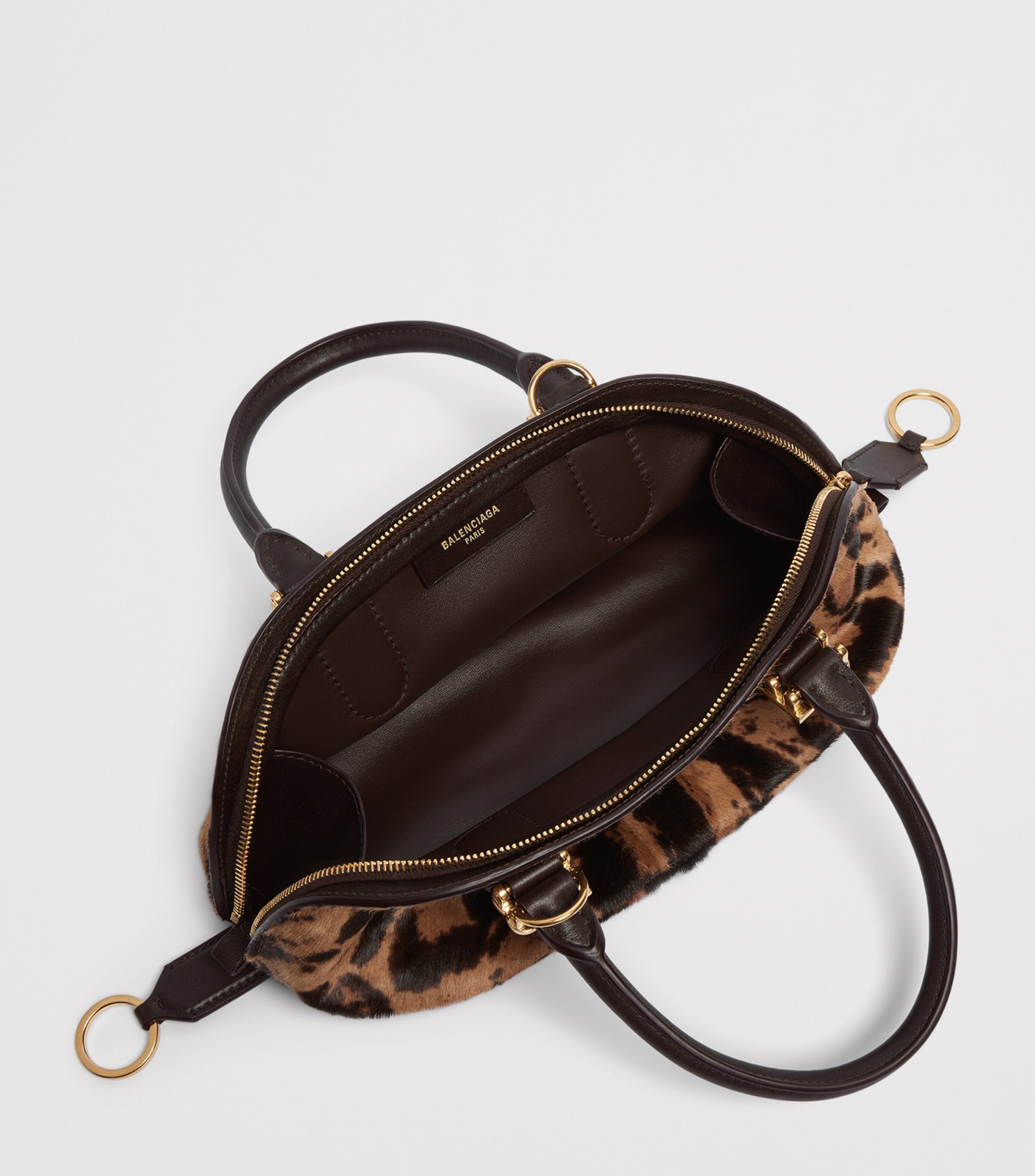 Balenciaga Mini Leather Bolero Bowling Bag Image 8