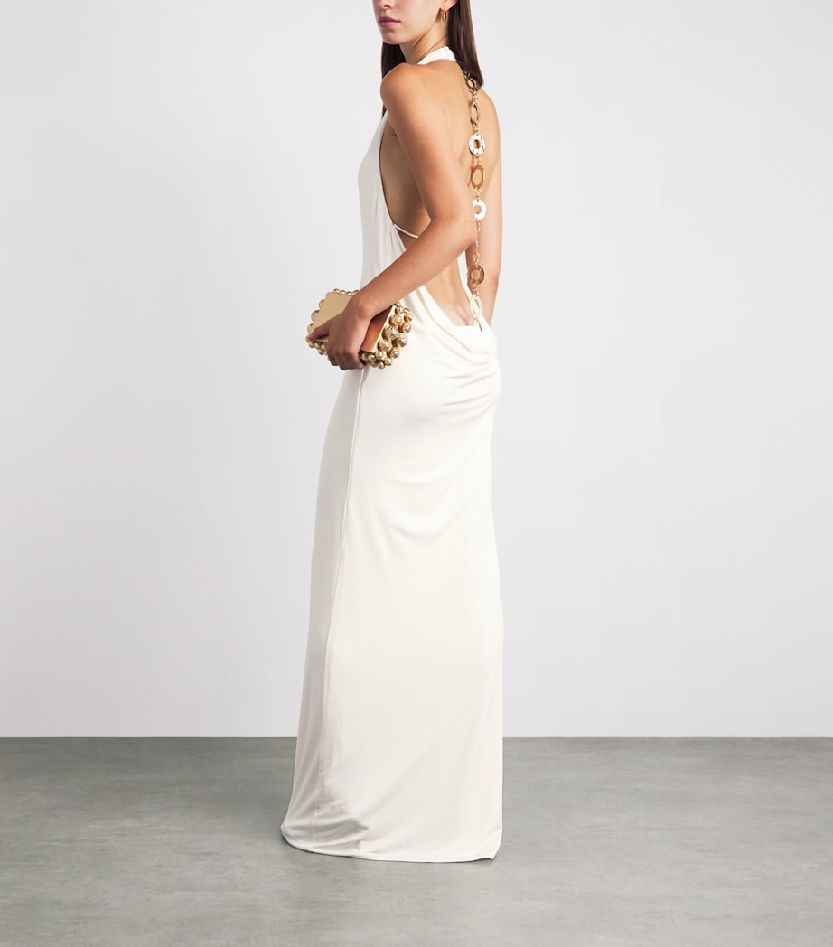 Cult Gaia Womens Siena Gown Off White Image 2