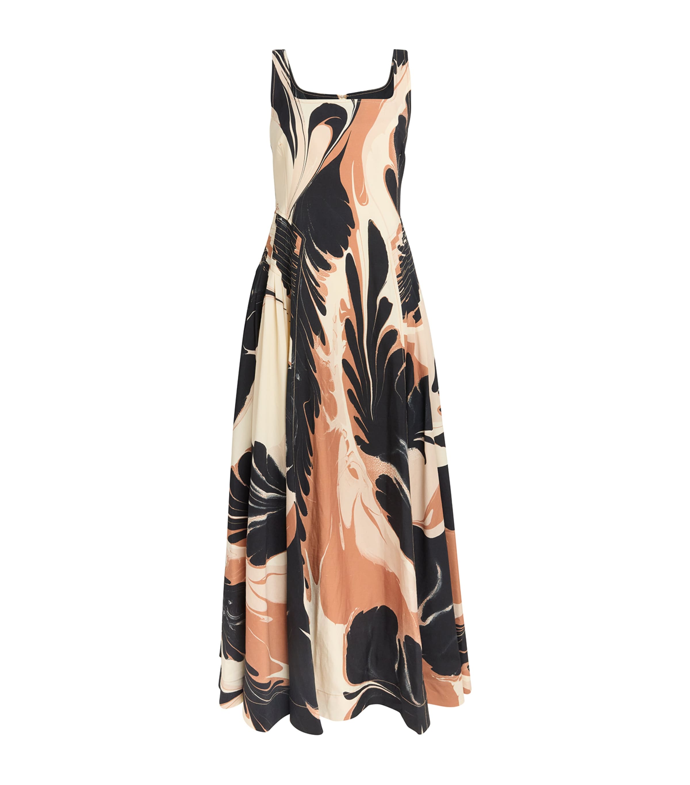 Simkhai Printed Paola Maxi Dress In Black