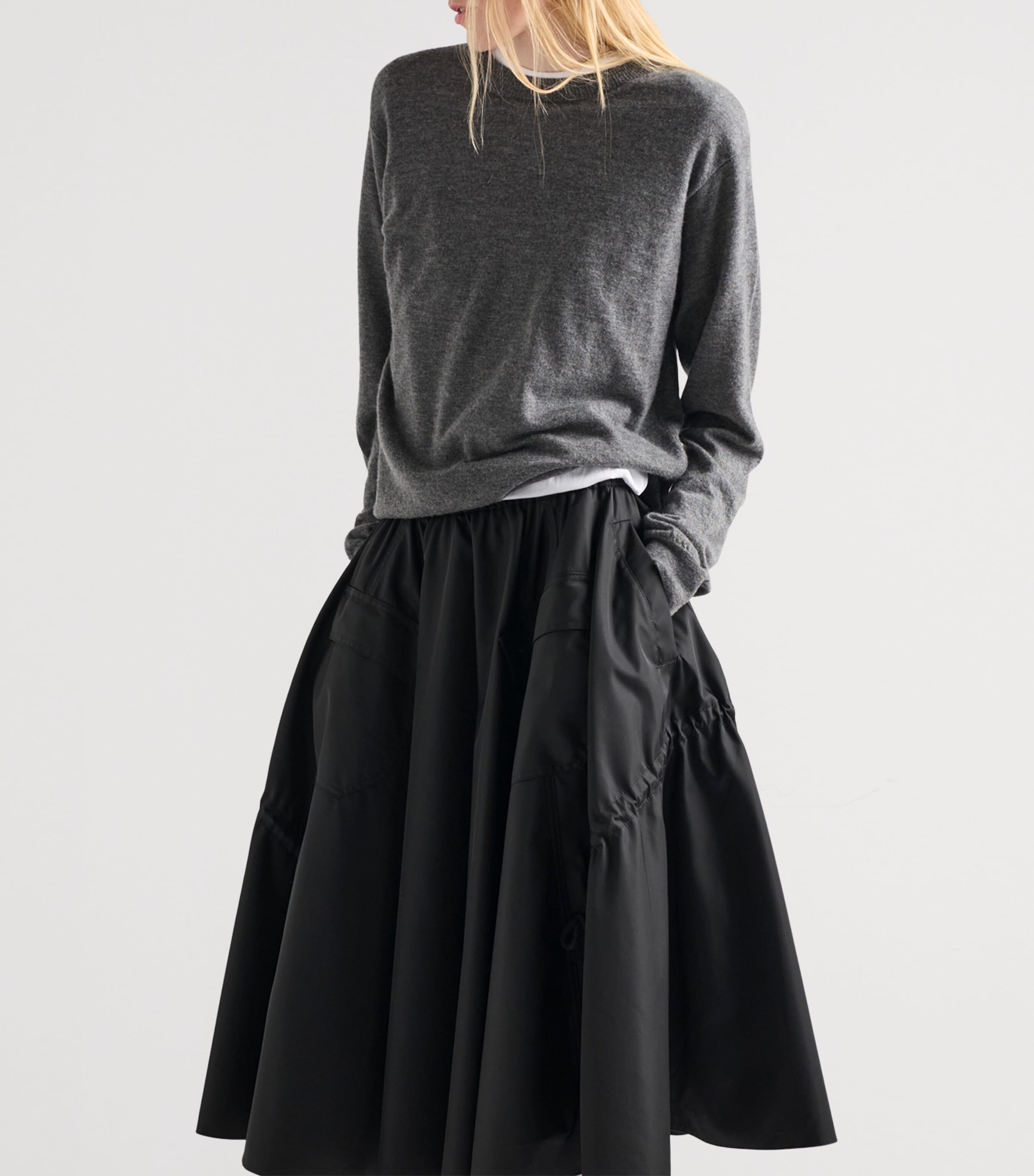 Re-Nylon Circle Midi Skirt F0002 Image 4