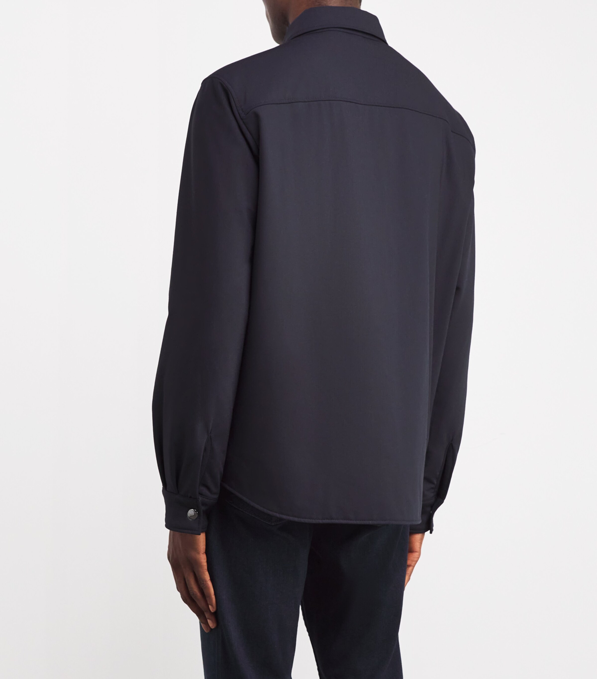 Bogner Mens Padded Olli Overshirt Navy Image 4