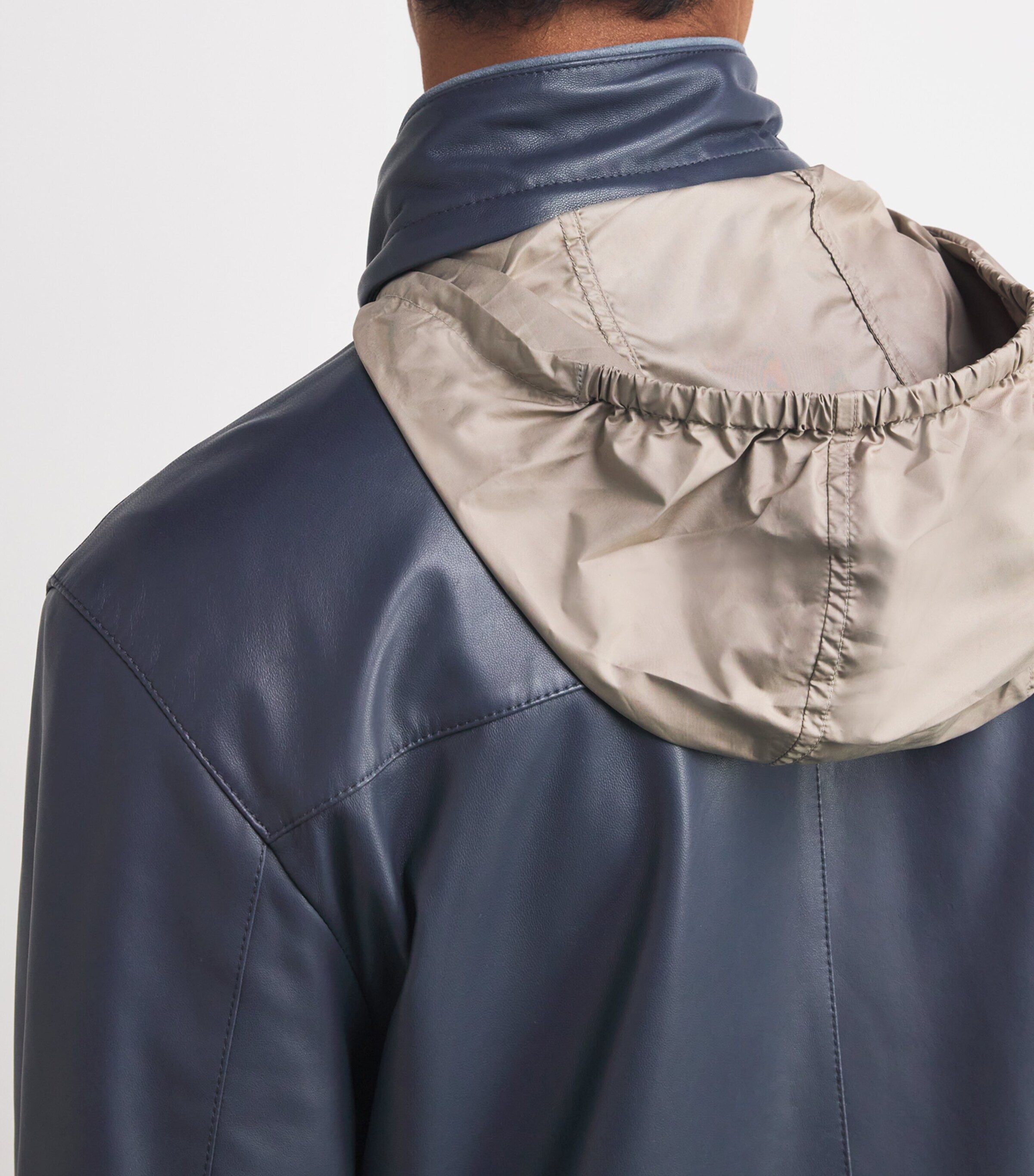 Lambskin Reversible Jacket 003 CHINA BLUE Image 7