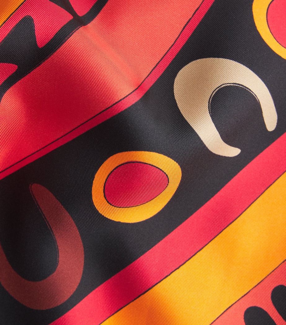 PUCCI Womens Silk Soleil Scarf Skirt Image 6