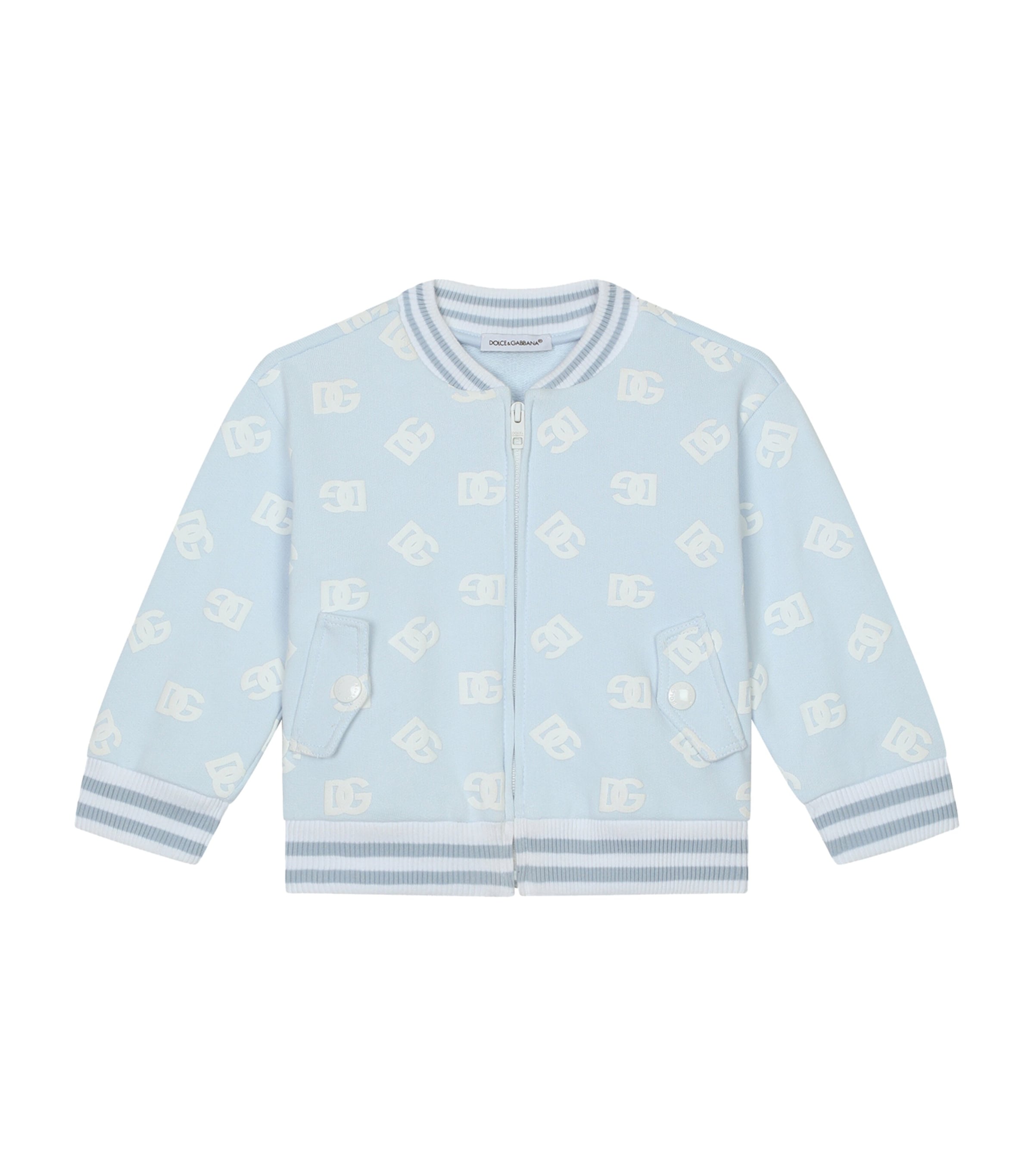 Dolce & Gabbana Logo Print Bomber Jacket
