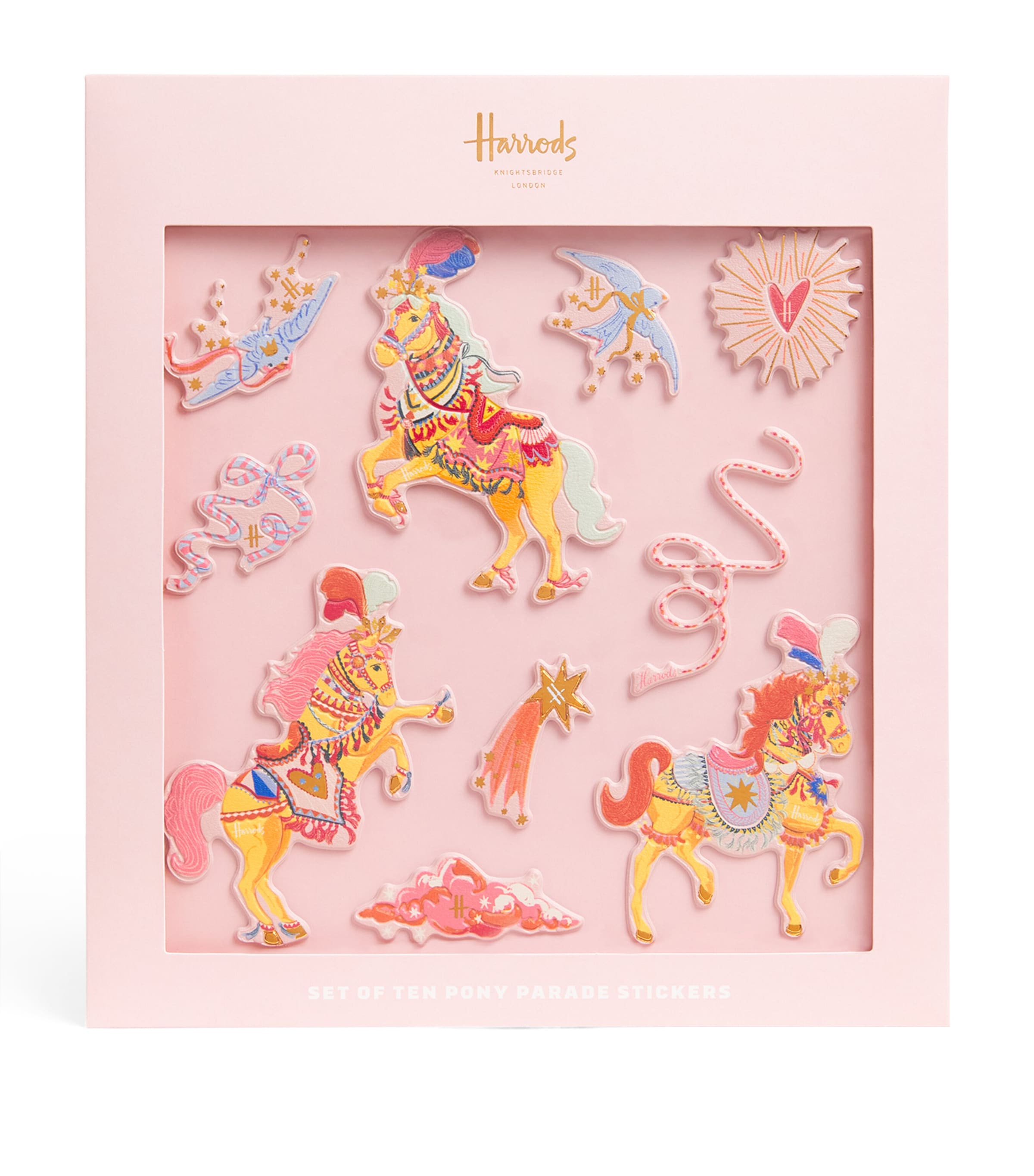 Harrods Pony Parade Stickers Pink Image 1