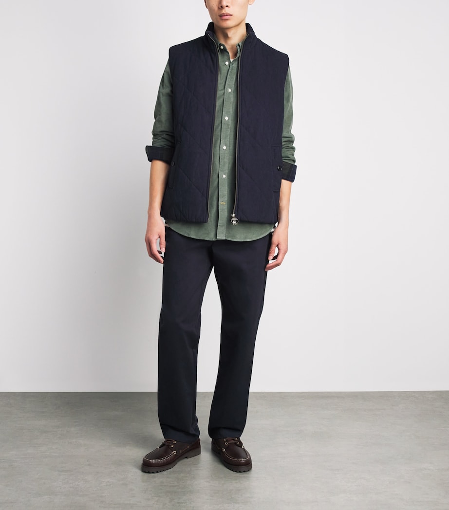 Barbour Mens Cotton Ramsey Tailored Shirt Agave Green Image 2