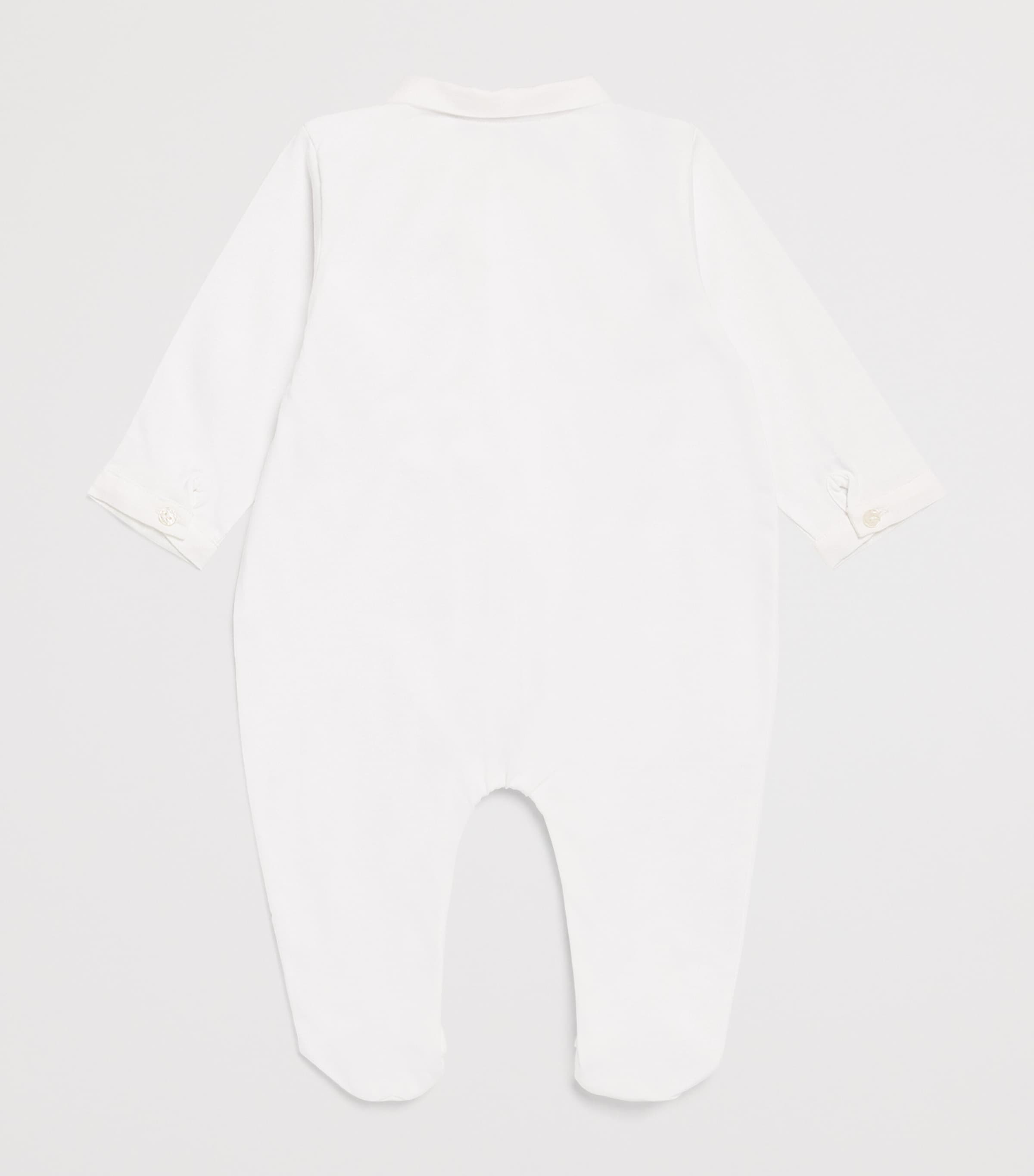Cotton Embroidered All-In-One (0 Months - 2 Years) 01BLANC Image 2