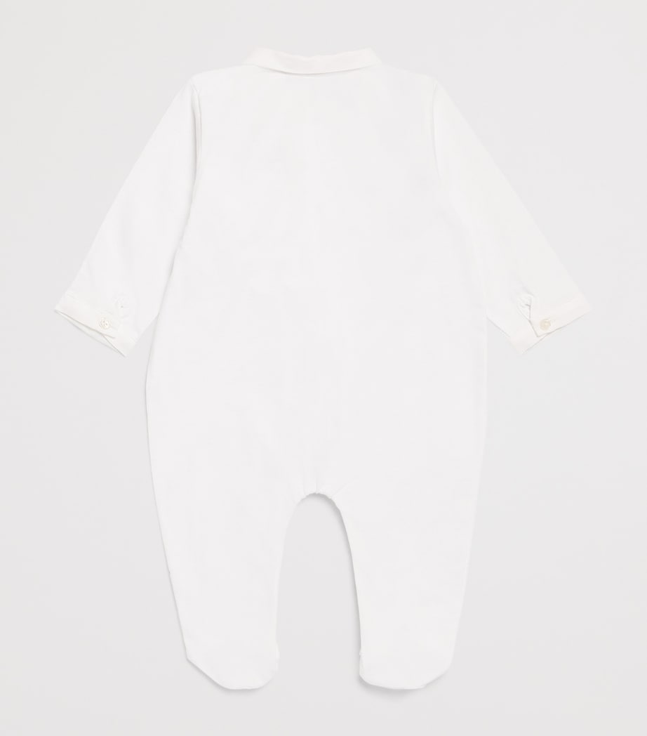 Cotton Embroidered All-In-One (0 Months - 2 Years) 01BLANC Image 2
