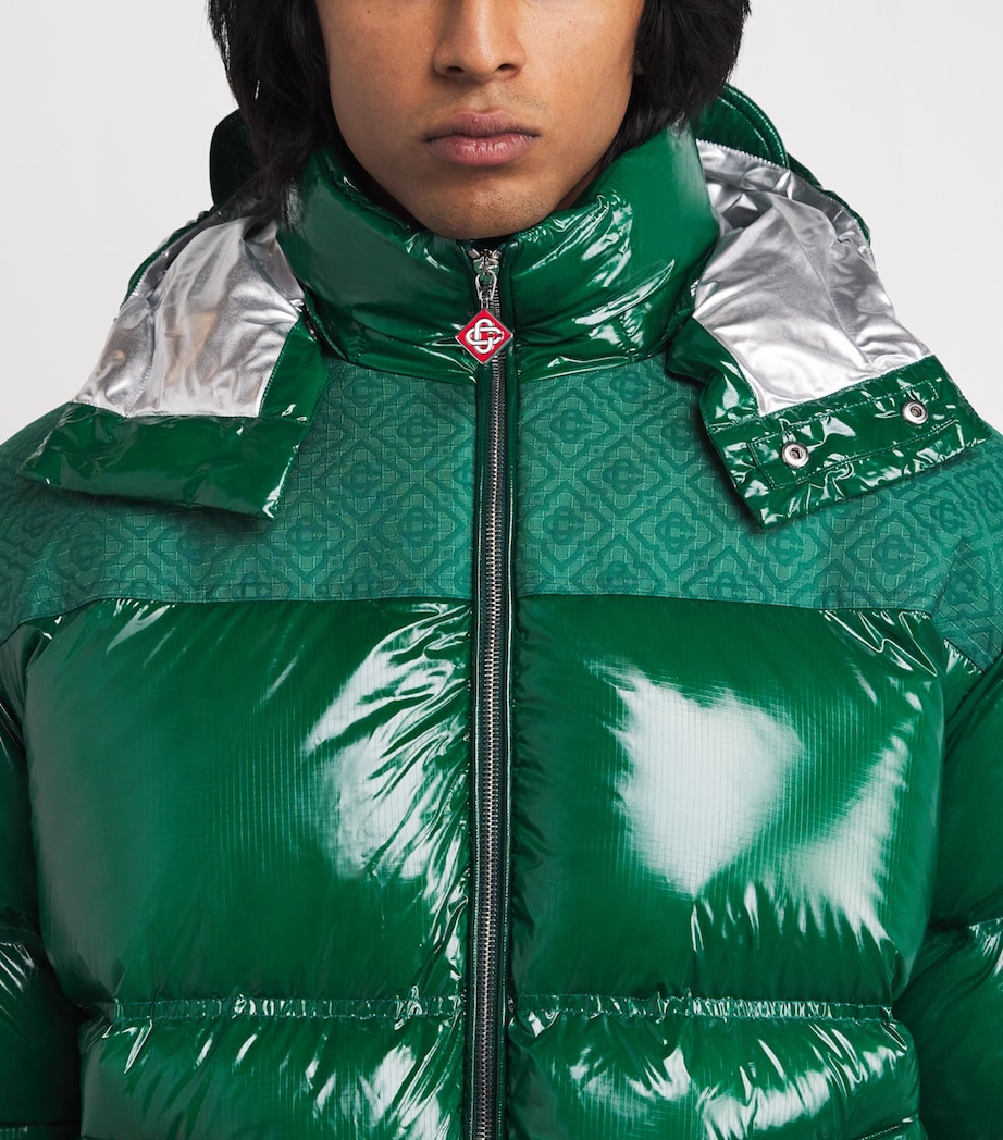 Down Monogram Puffer Jacket GREEN Image 6