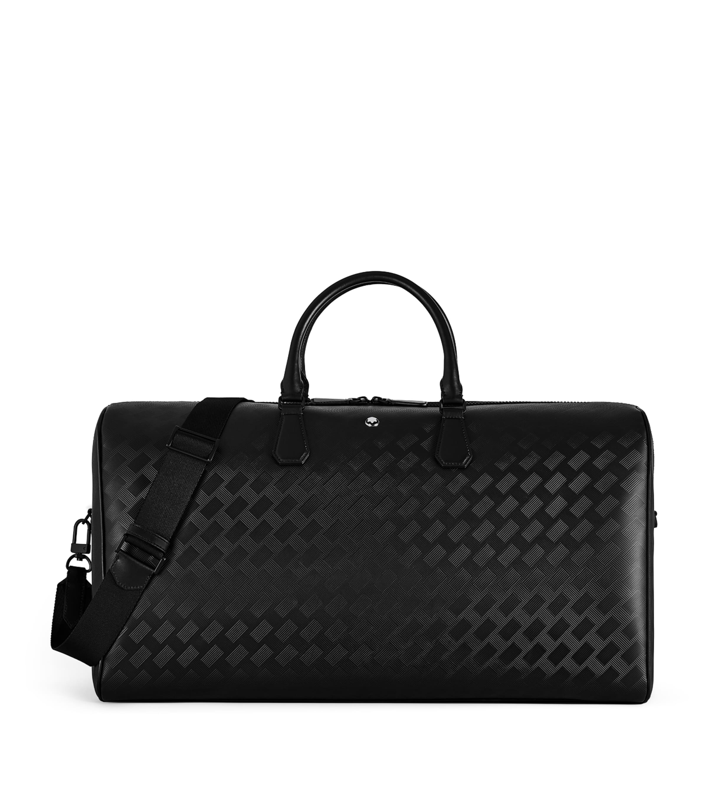 Montblanc Leather Extreme 142 Holdall Bag In Black