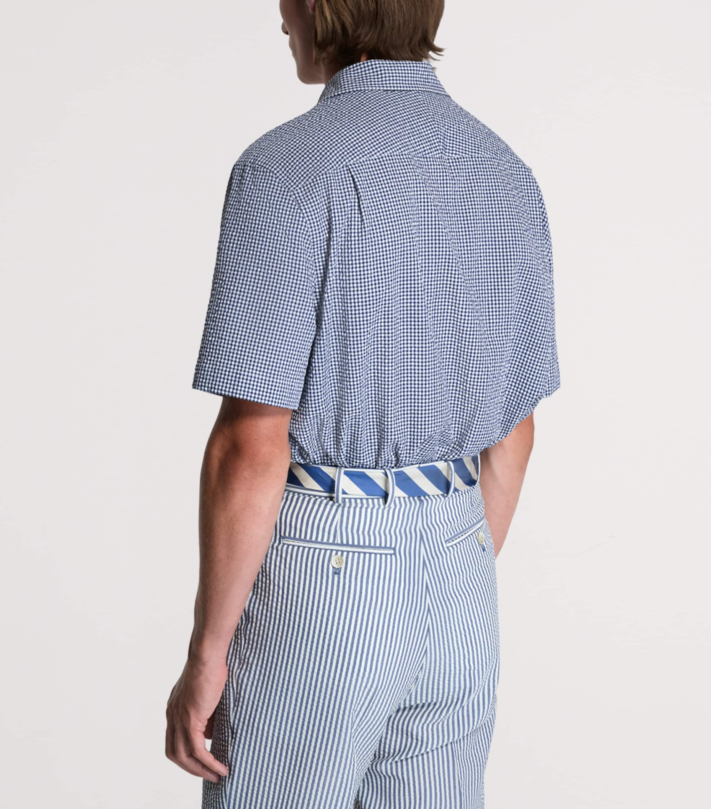 Dunhill Mens Cotton Gingham Shirt Image 3