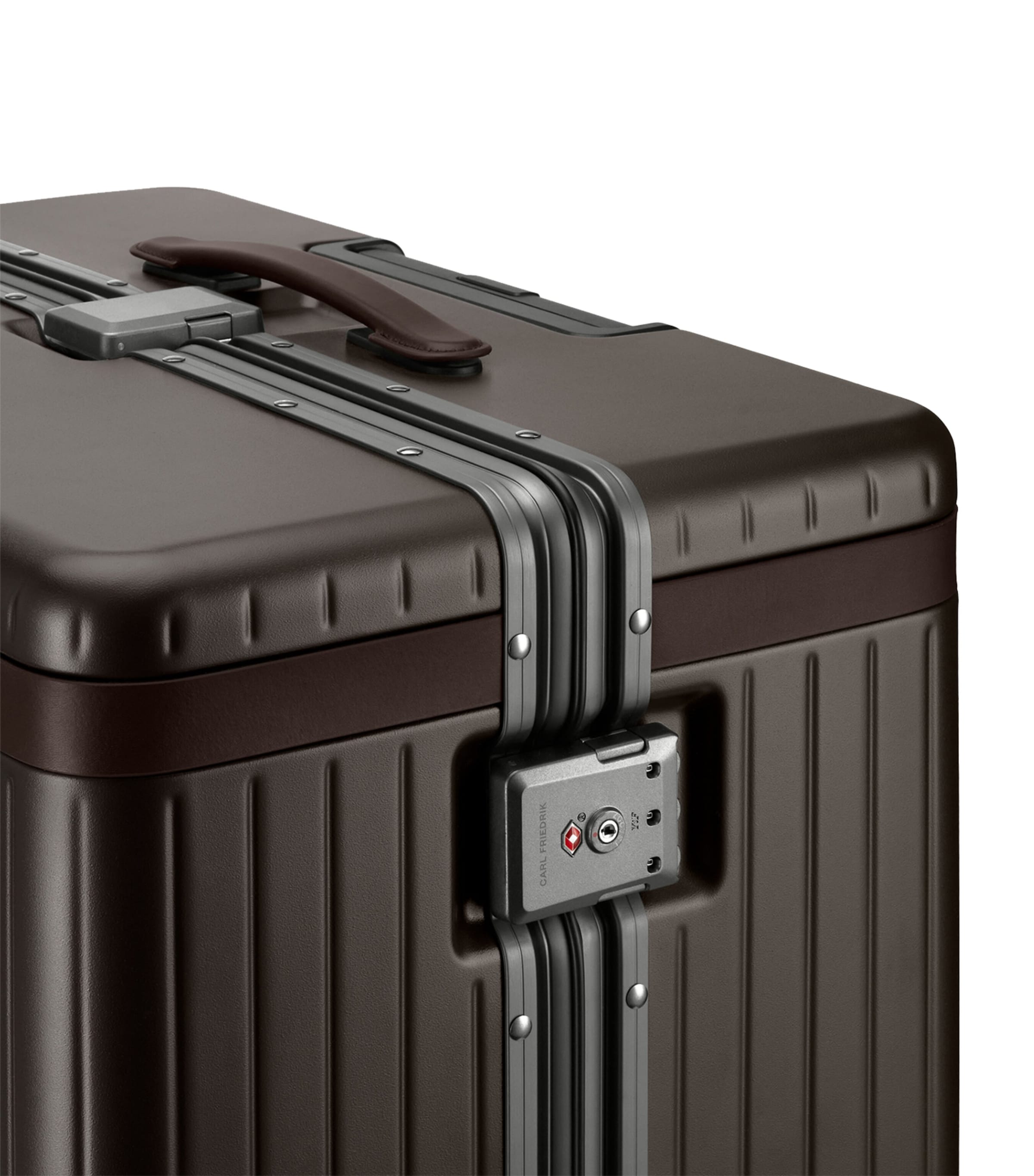 Carl Friedrik The Large Check-In Suitcase (79cm) Dark Brown Image 7