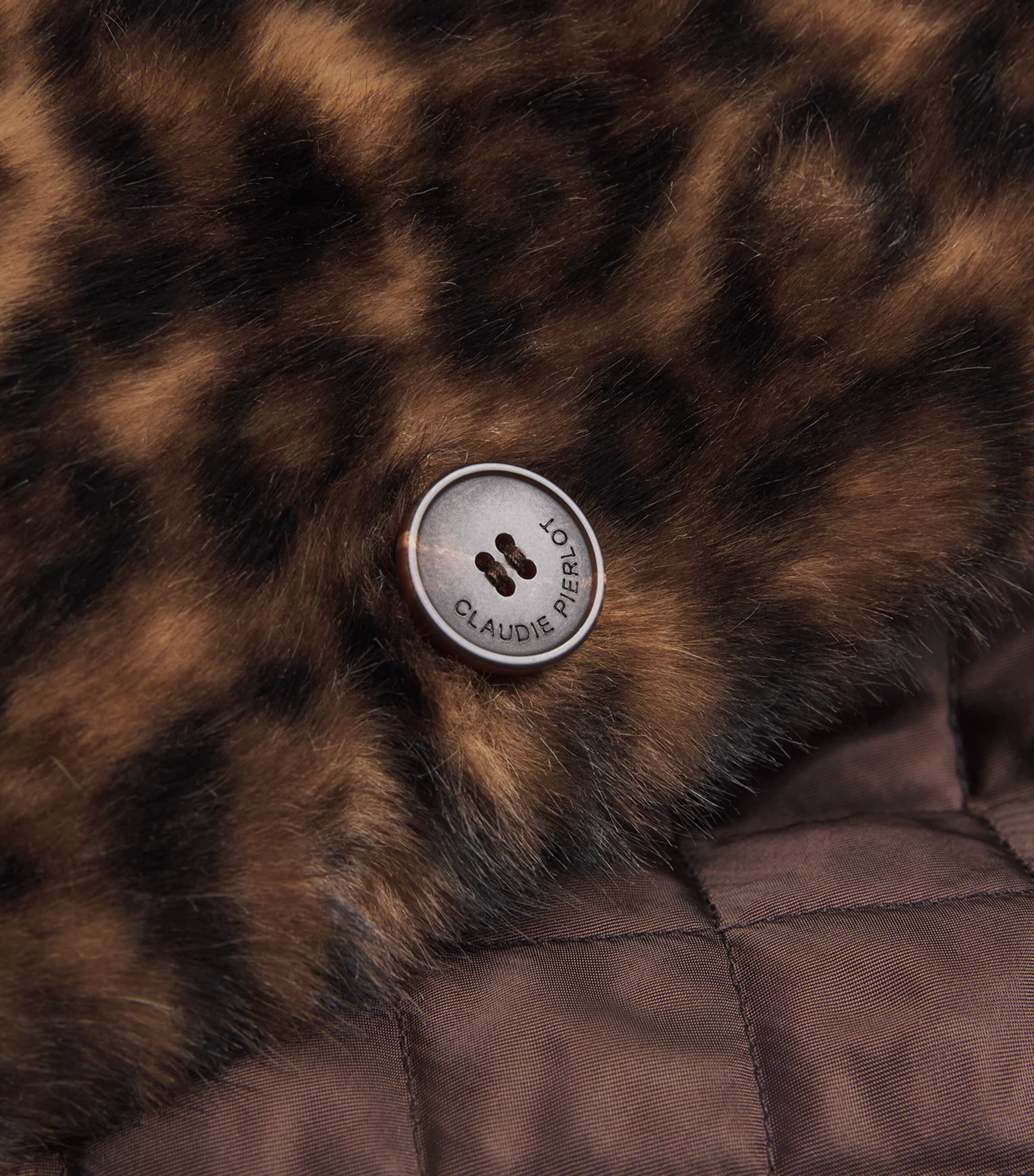 Faux Fur Leopard Bomber Jacket LEOPARD Image 5