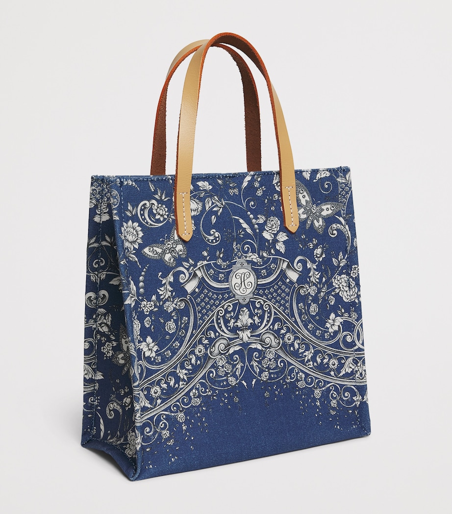 Harrods Small Gilded Butterfly Tote Bag Print Image 2