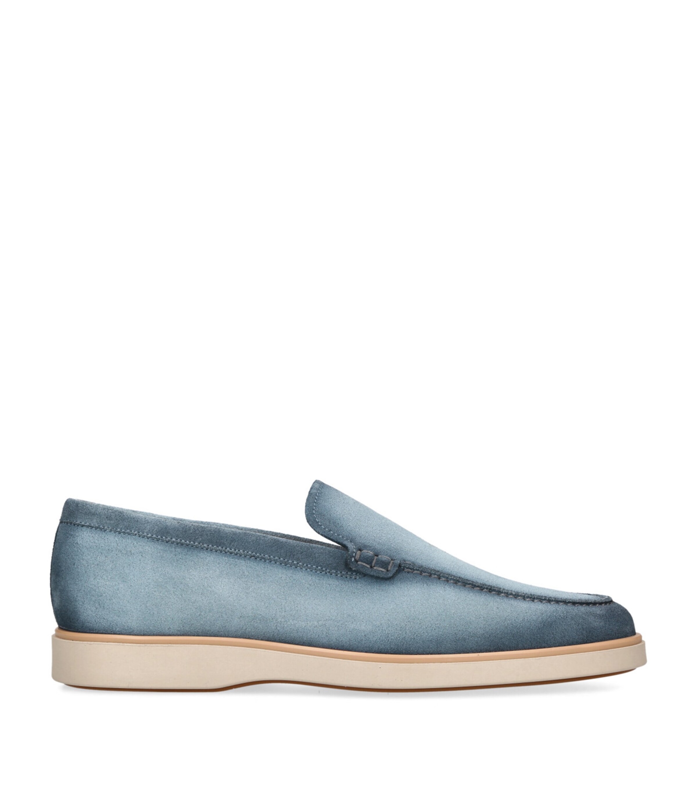 Magnanni Leather Paraiso Loafers Pale Blue Image 1