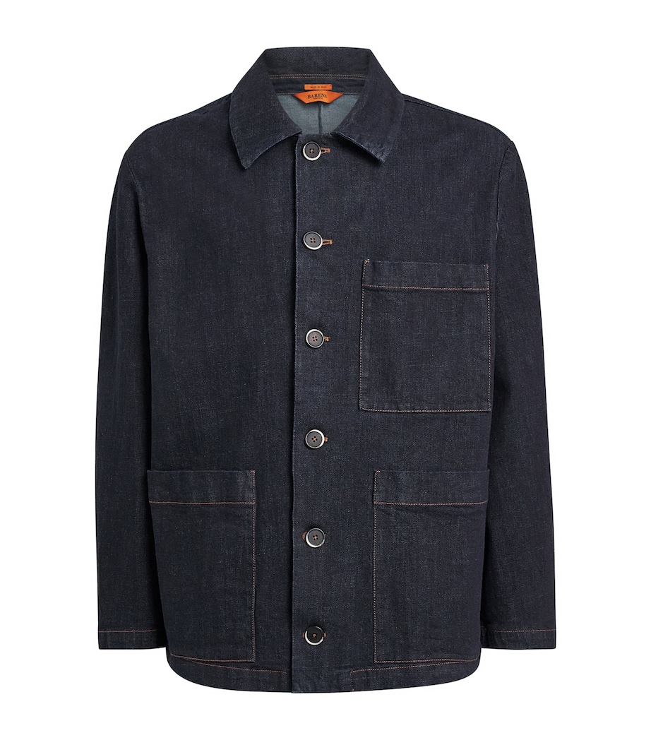 Relaxed Denim Jacket 170 NAVY Image 1