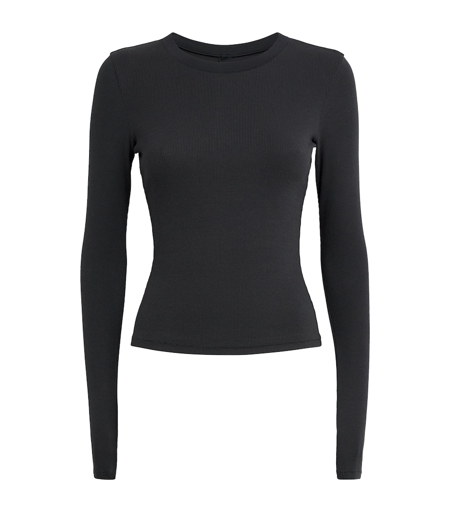 Cotton-Blend Long-Sleeve T-Shirt SOOT Image 1