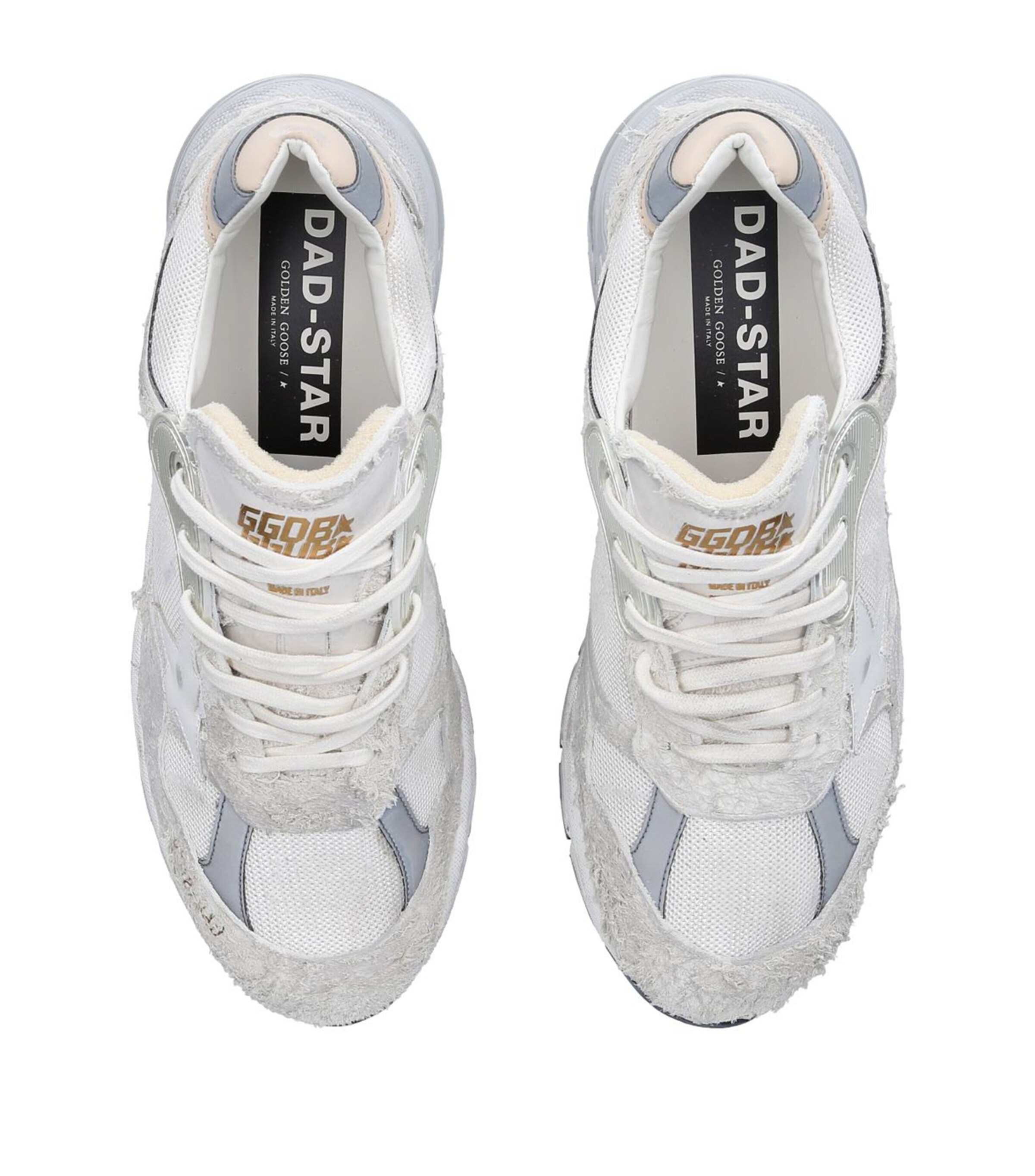 Golden Goose Leather Running Sole Sneakers White/oth Image 4
