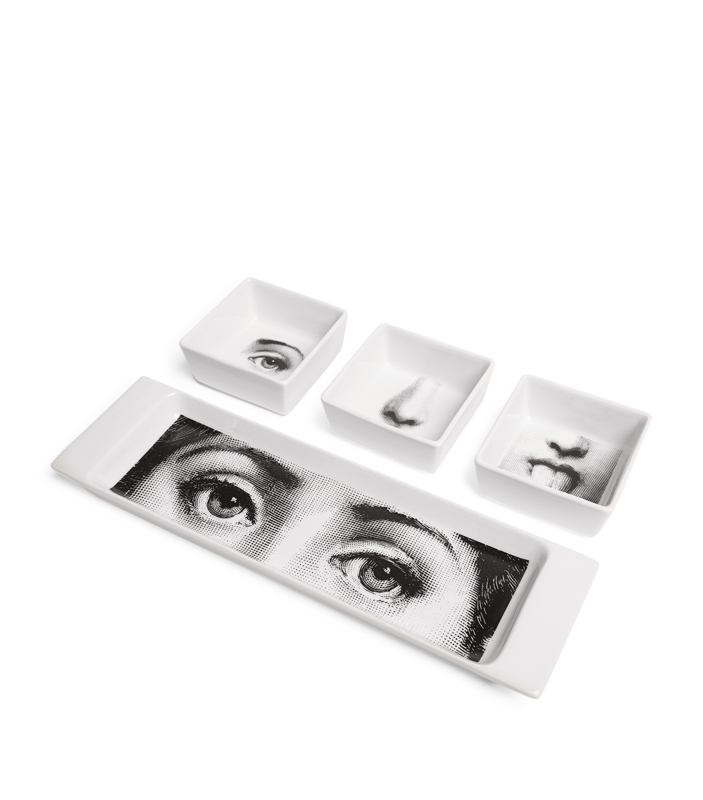 Fornasetti Porcelain Tema e Variazioni Appetizer Set Image 2